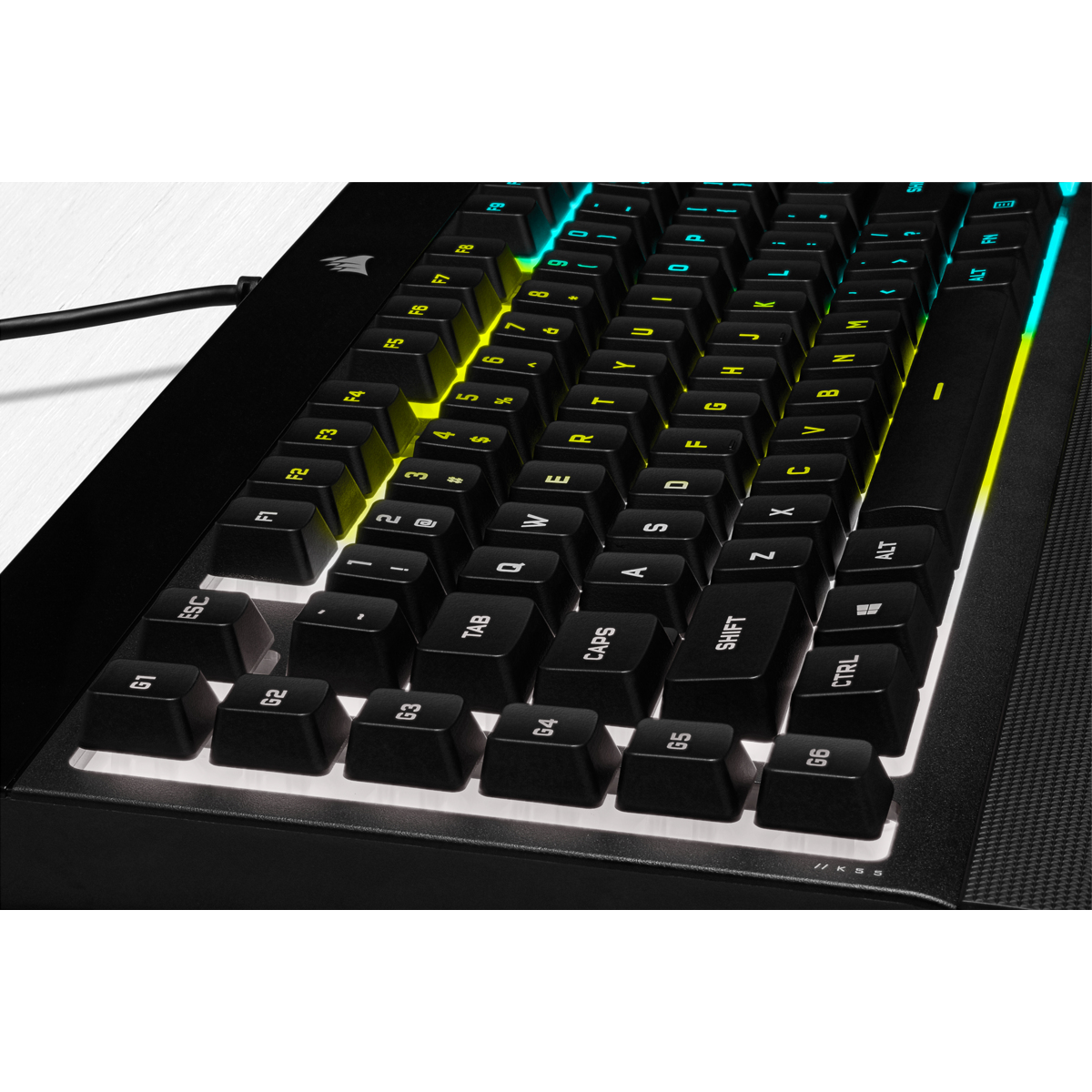 Corsair Gaming K55 RGB PRO Tastatur, USB, QWERTZ, IP42