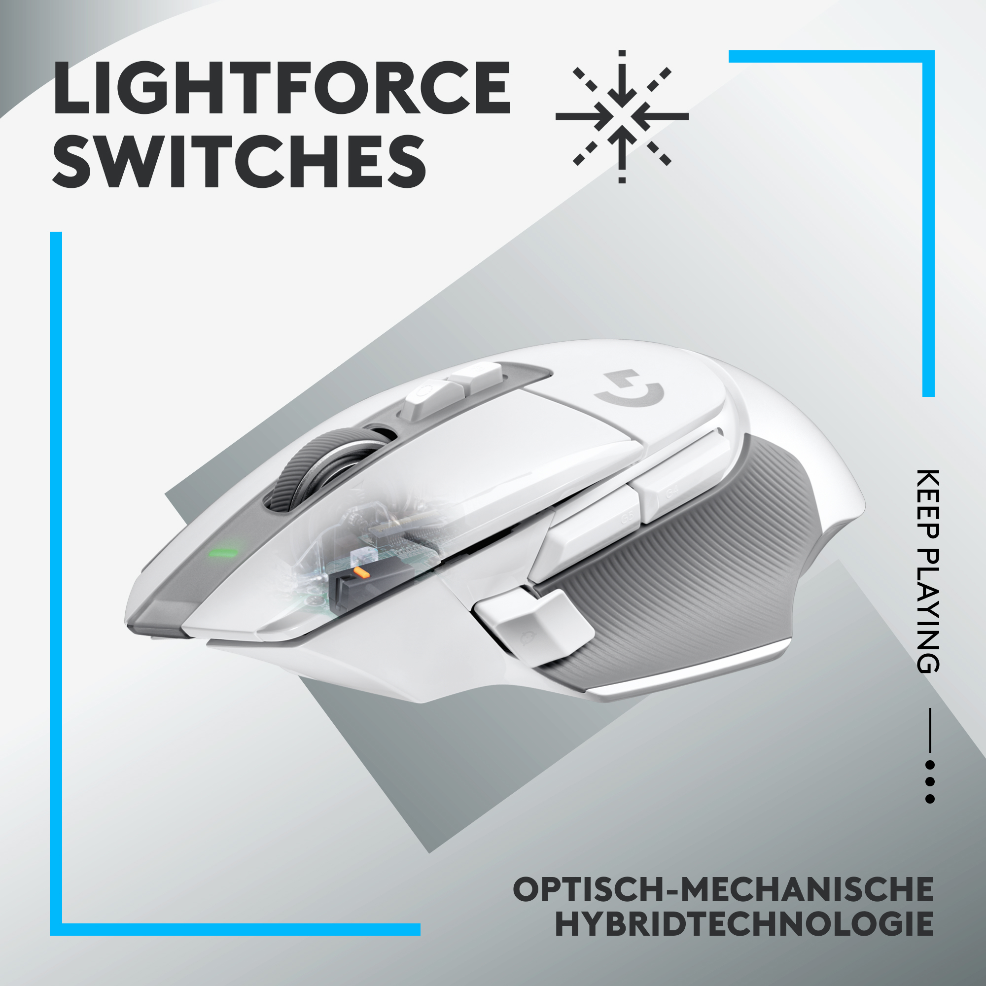 Logitech G G502 X LIGHTSPEED - Maus - optisch