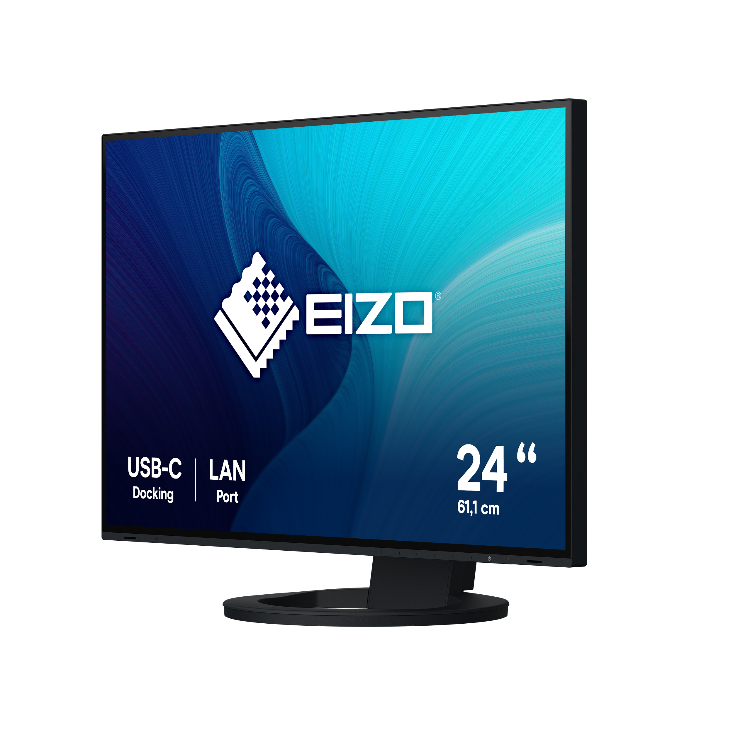 EIZO FlexScan EV2495-BK Monitor 61.2cm (24.1") WUXGA, IPS, 5ms, HDMI, Displayport, USB, RJ45