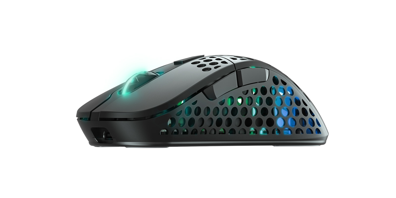 Cherry Xtrfy M4 RGB - Maus - ergonomisch - optisch - kabellos - 2.4 GHz - kabelloser Empfänger (USB)