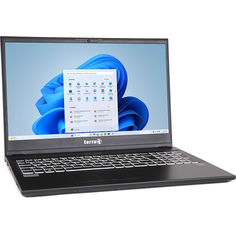 TERRA MOBILE 1516R, Intel® Core? i3, 39,6 cm (15.6"), 1920 x 1080 Pixel, 8 GB, 500 GB, Schwarz