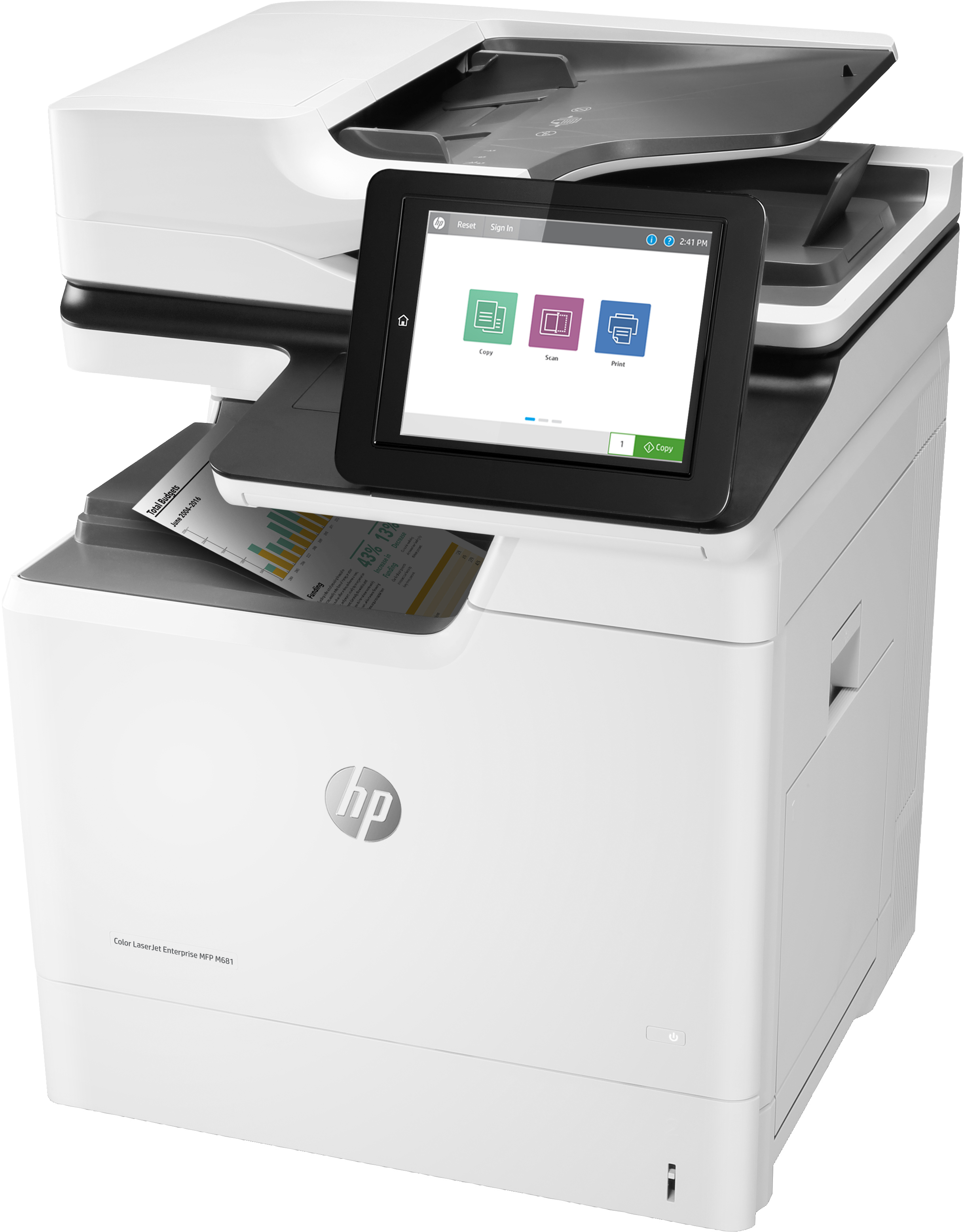 HP Color LaserJet Enterprise MFP M681dh - Multifunktionsdrucker - Farbe - Laser - 216 x 863 mm (Orig