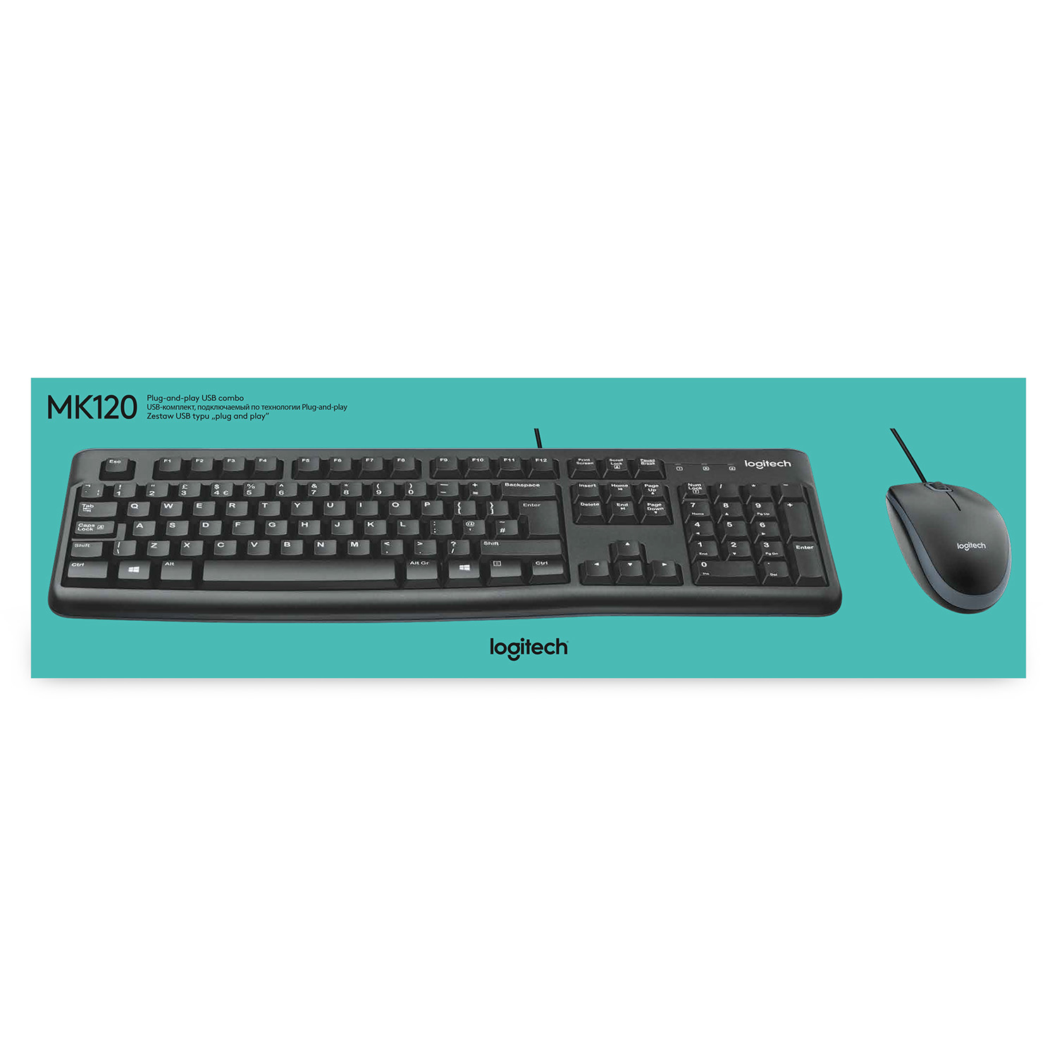Logitech Desktop MK120 - Tastatur-und-Maus-Set