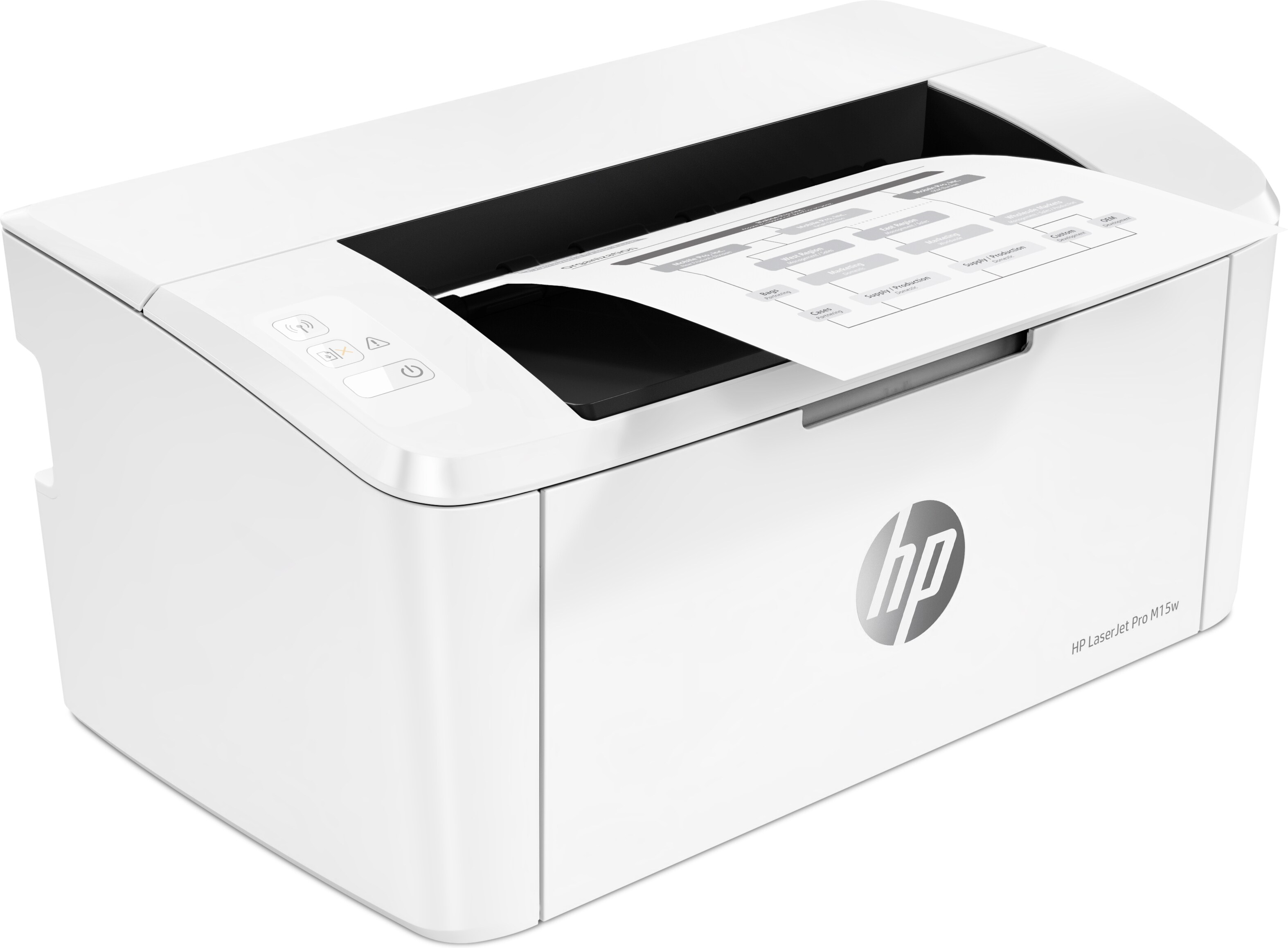 HP LaserJet Pro M15w, Laser, 600 x 600 DPI, A4, 18 Seiten pro Minute, Weiß