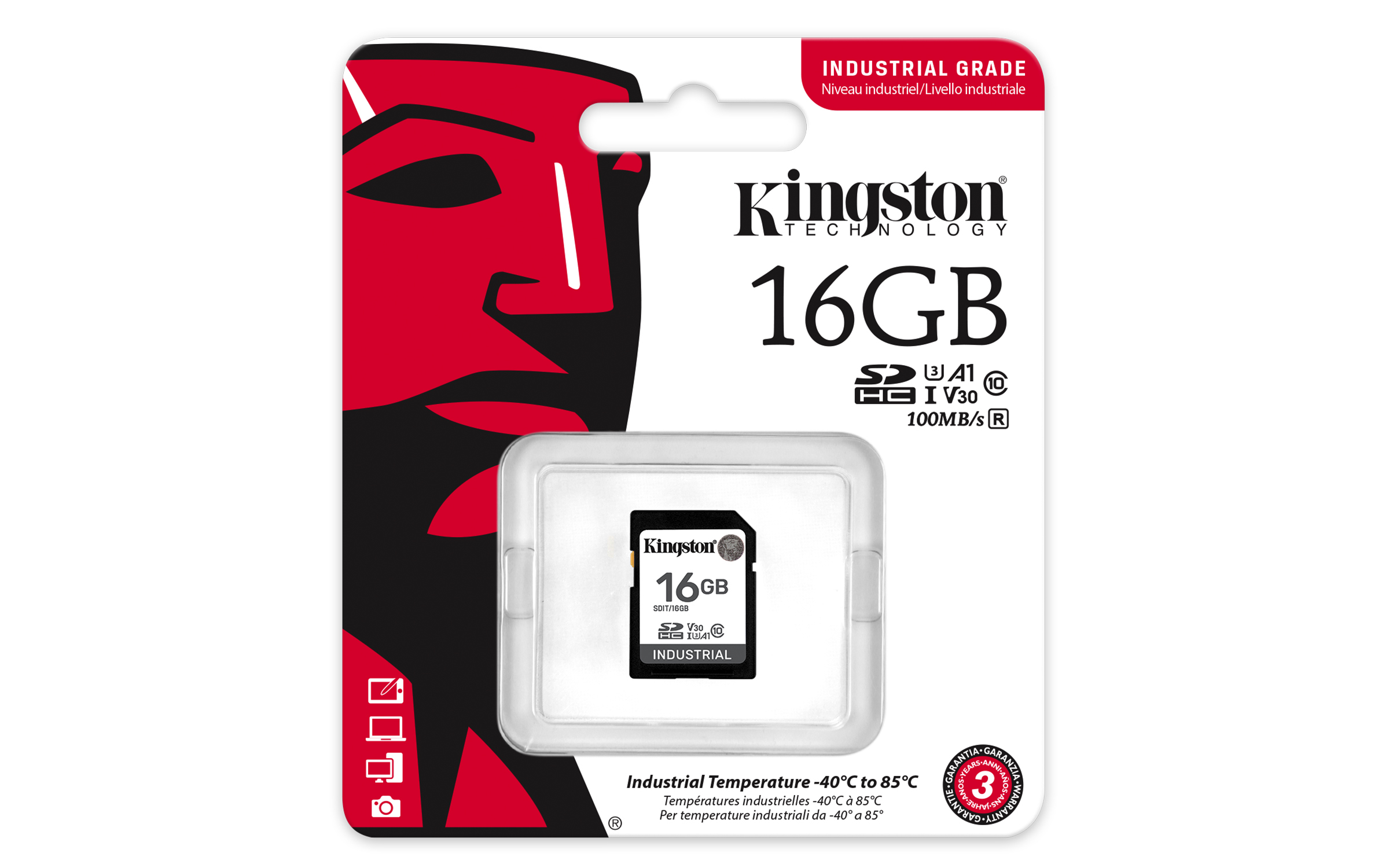 Kingston Industrial - Flash-Speicherkarte - 16