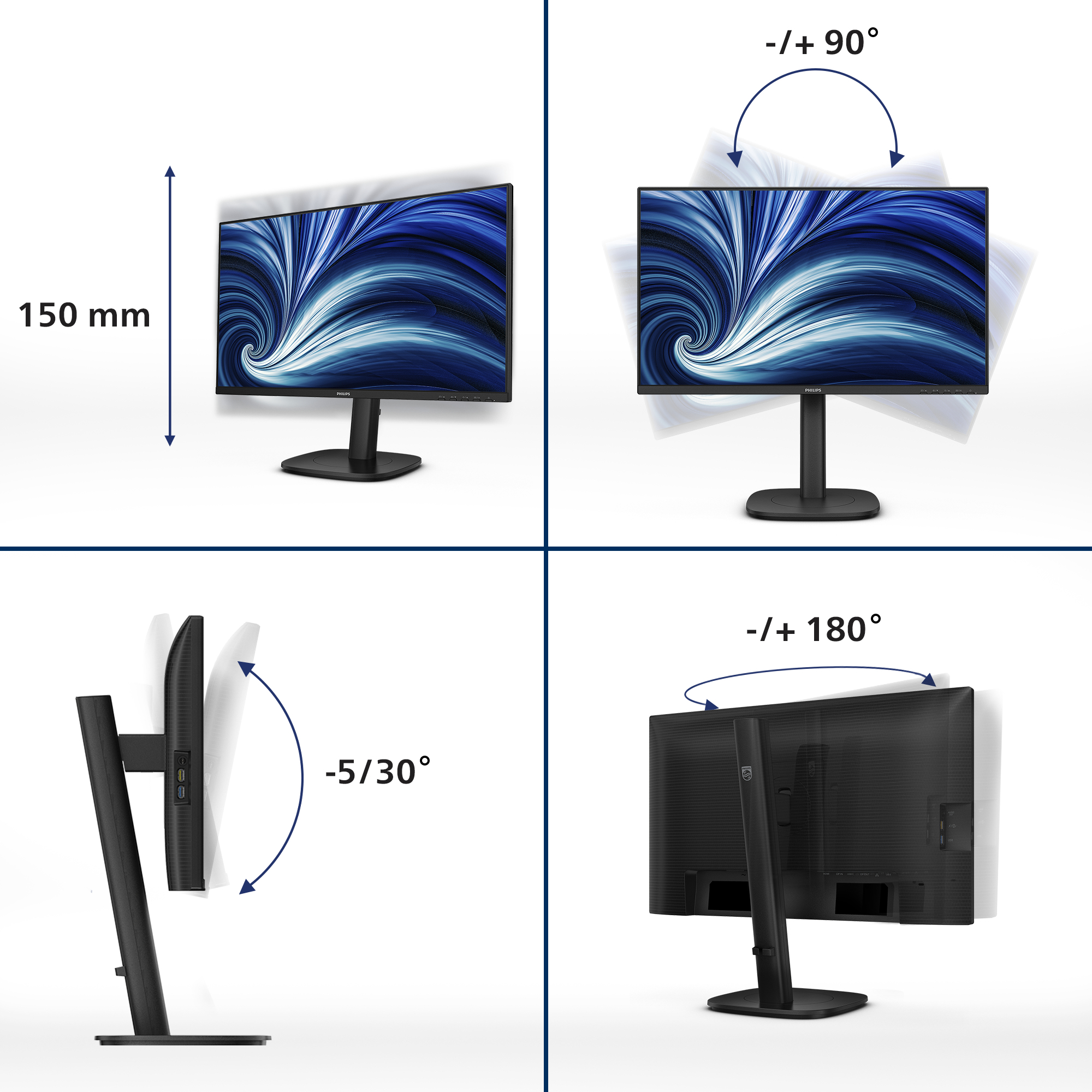 Philips 24B2U3301 - 3000 Series - LED-Monitor - 61 cm (24")