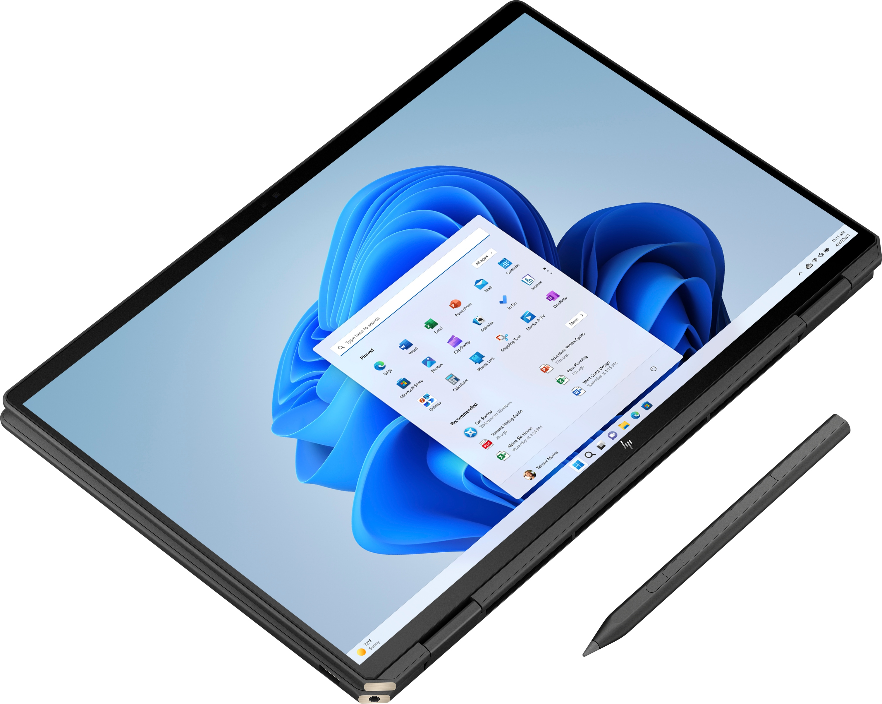 HP Spectre x360 16-aa0375ng, Intel Core Ultra 7, 40,6 cm (16"), 2880 x 1800 Pixel, 16 GB, 1 TB, Wind