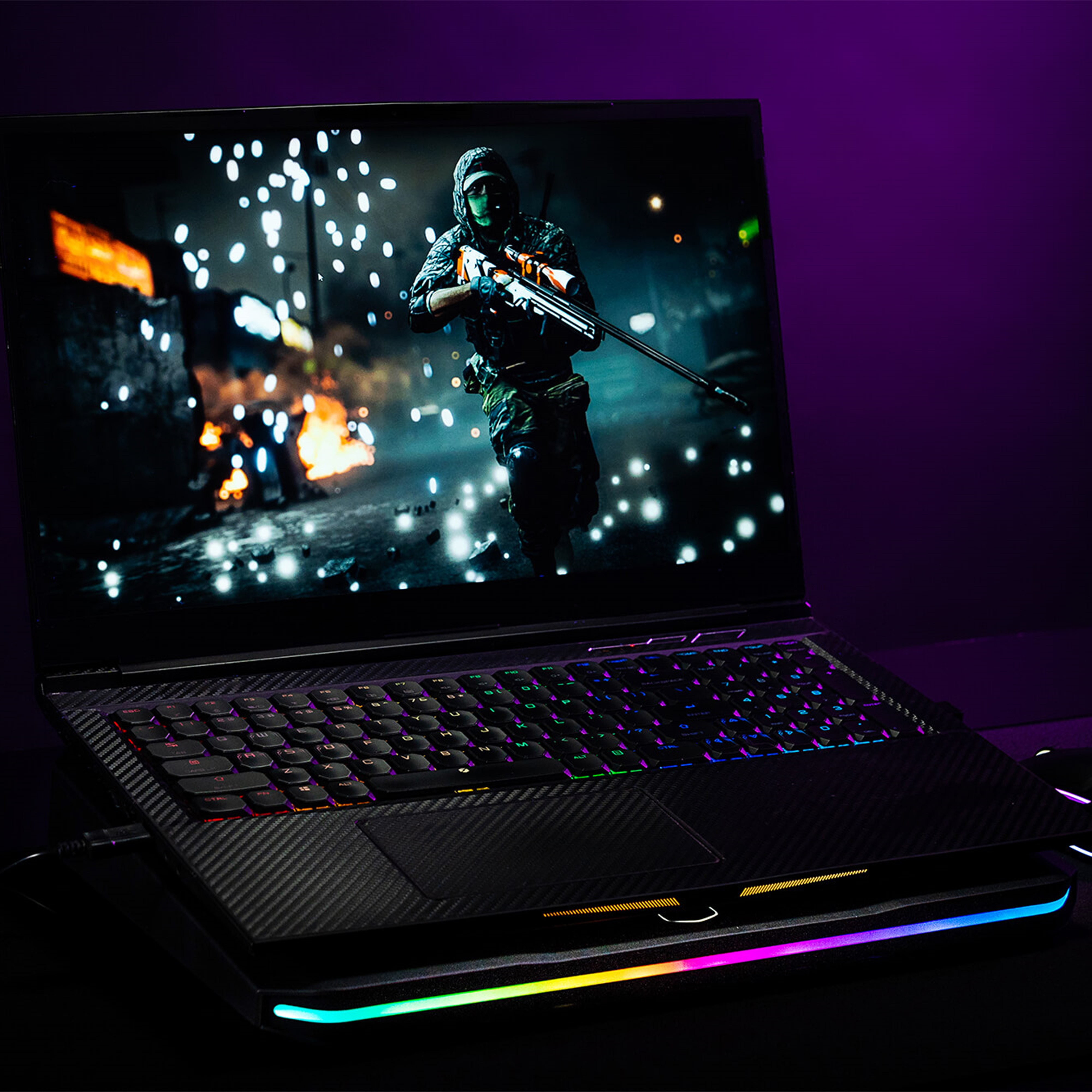 Cooler Master Notepal X150 Spectrum - Notebook-Lüfter - mit 4-Port-USB-Hub - 43.2 cm (17")