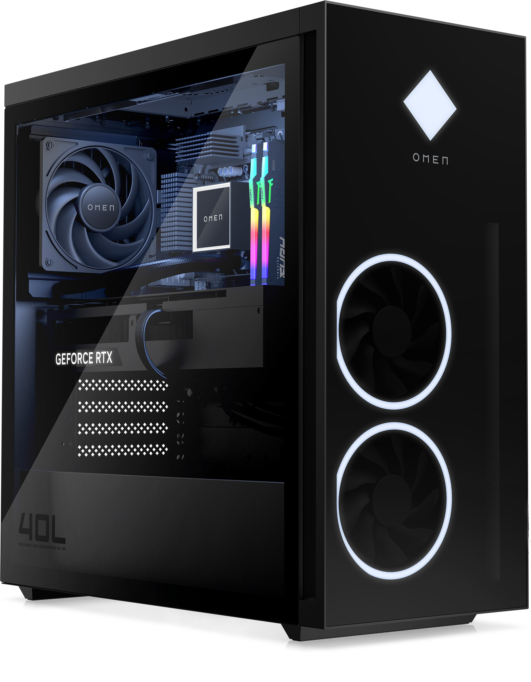 HP OMEN 40L GT21-1016ng, 4,2 GHz, AMD Ryzen? 7, 7800X3D, 32 GB, 2 TB, Windows 11 Home