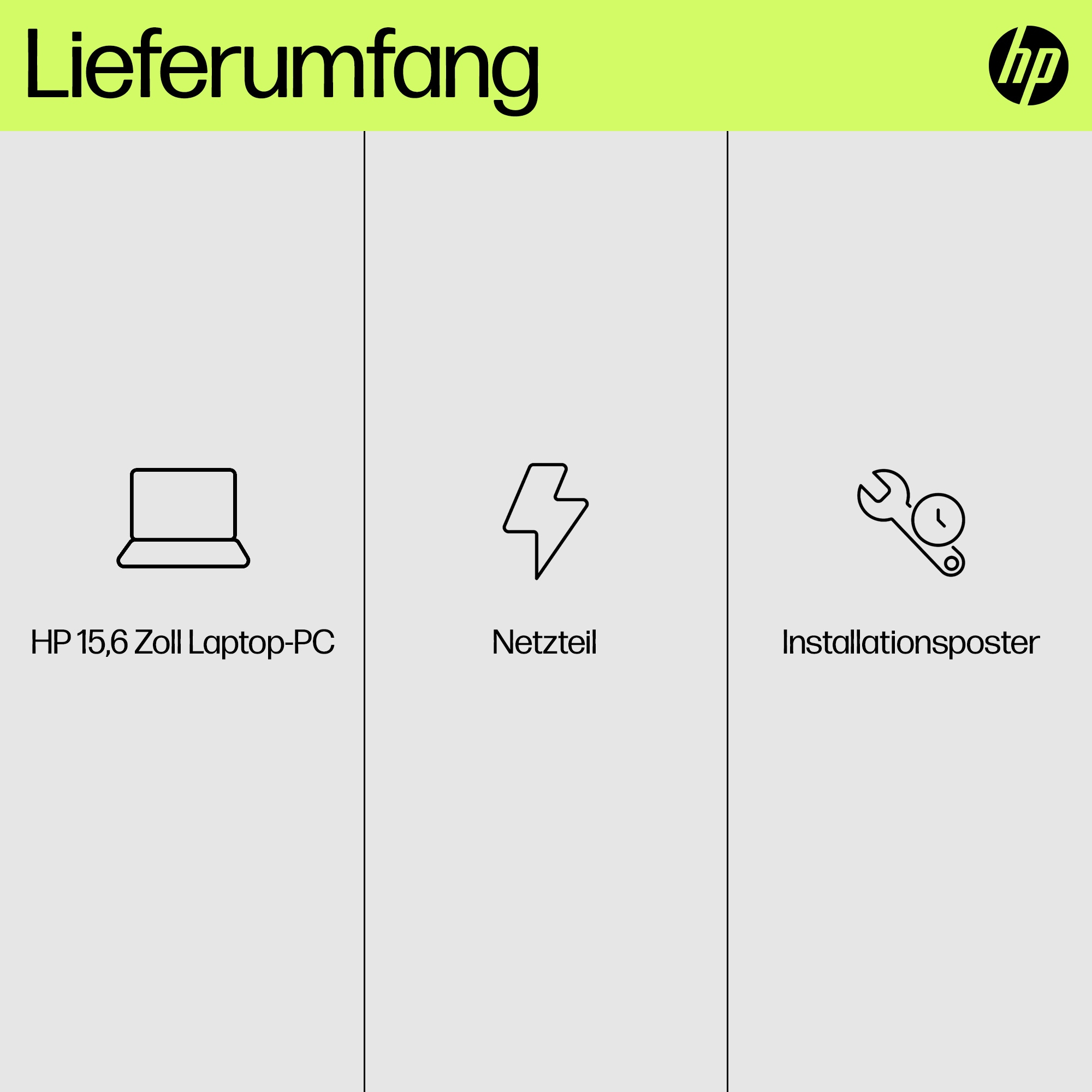 HP 15-fd0517ng, 15,6" FHD, Intel N100, 8GB RAM, 512GB SSD, Win11 Home