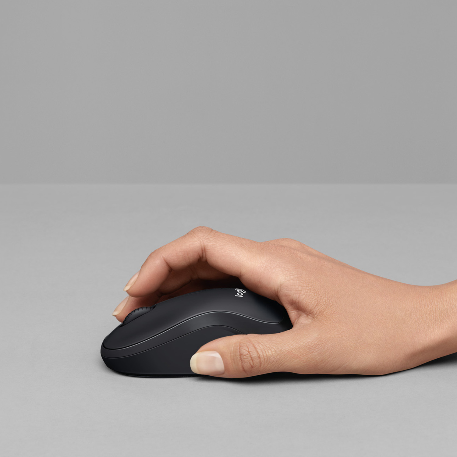 Logitech B220 Silent - Maus - optisch - 3 Tasten - kabellos - 2.4 GHz - kabelloser Empfänger (USB)