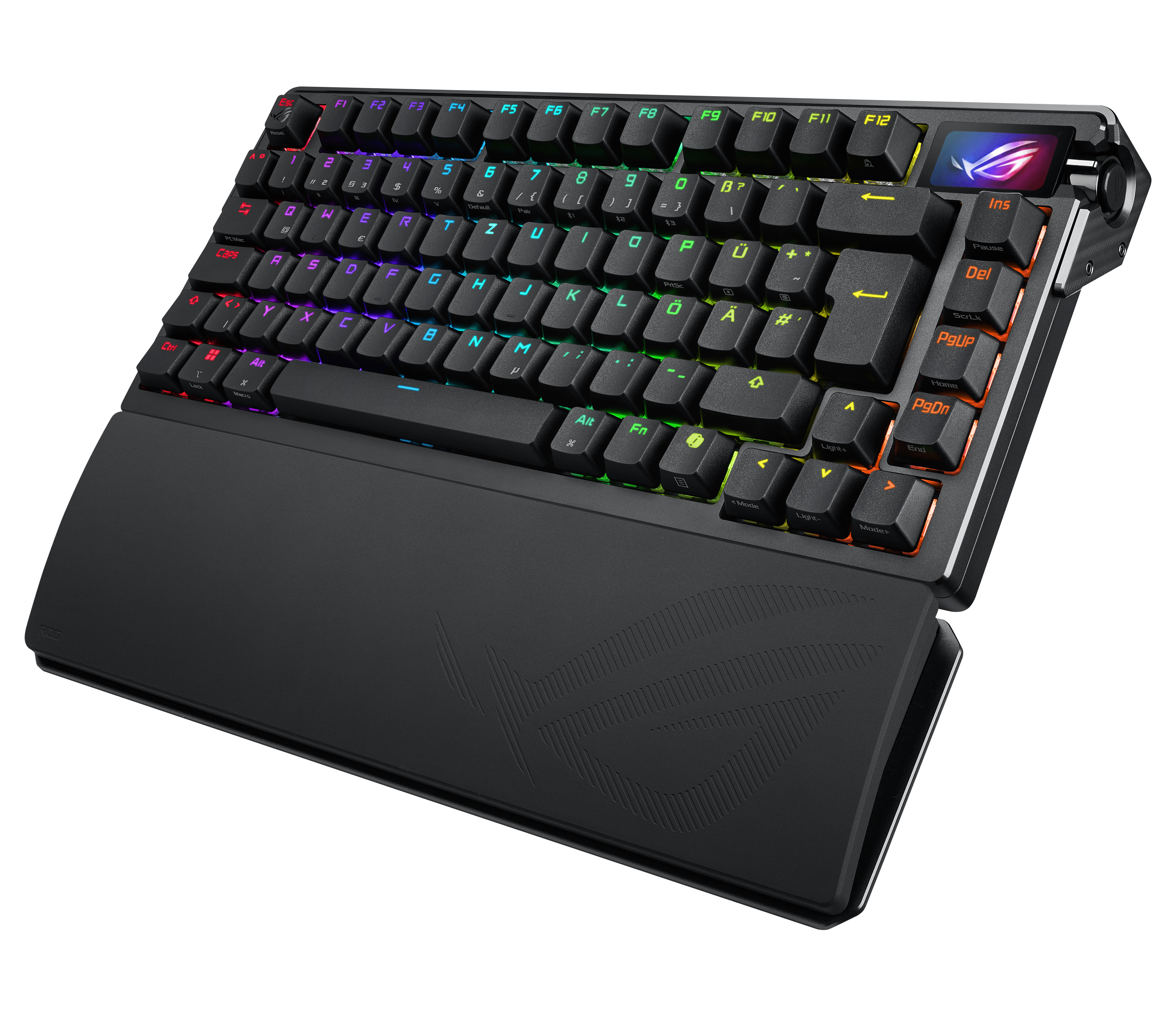 ASUS ROG Azoth Extreme - Tastatur - 75% - mit OLED-Display - hintergrundbeleuchtet - kabellos - 2.4