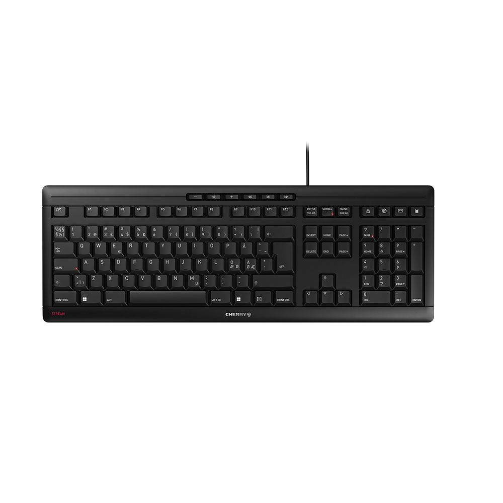 Cherry STREAM KEYBOARD - Tastatur - USB - Pan-Nordic