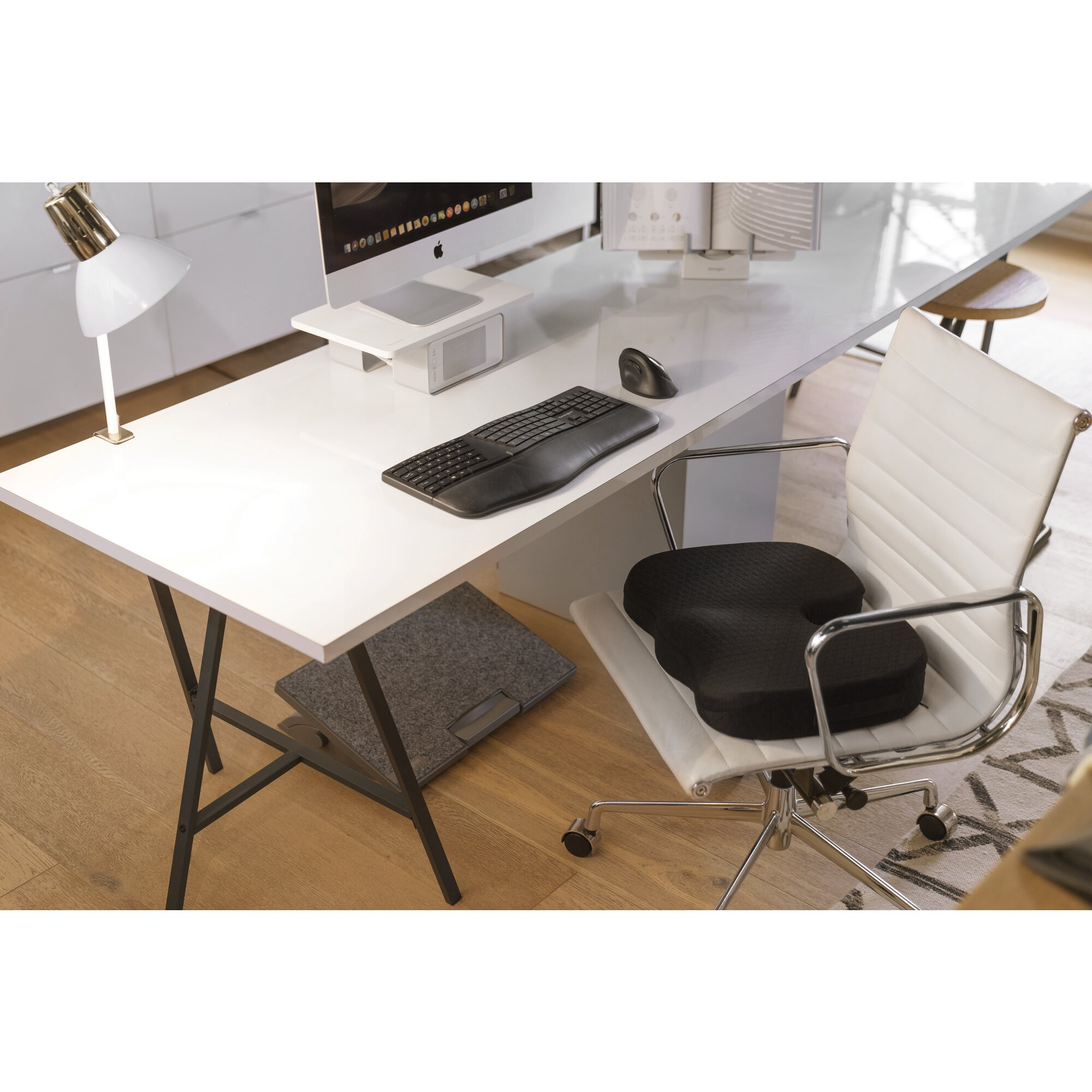 Kensington Pro Fit Ergo Wireless Mouse - Maus - ergonomisch - 5 Tasten - kabellos - 2.4 GHz, Bluetoo
