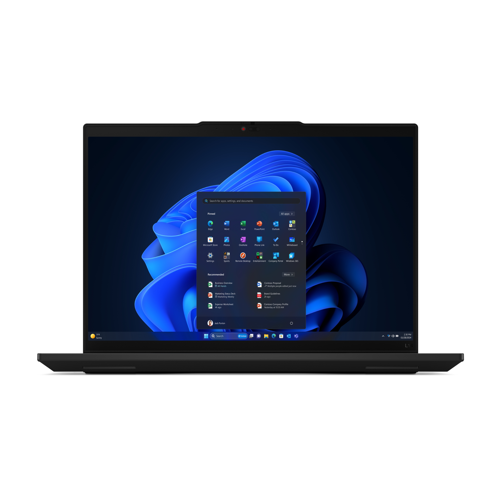 Lenovo ThinkPad L14 Gen 5 (Intel), 14" WUXGA Touch, Core Ultra 5 125U, 16GB RAM, 256GB SSD, W11P