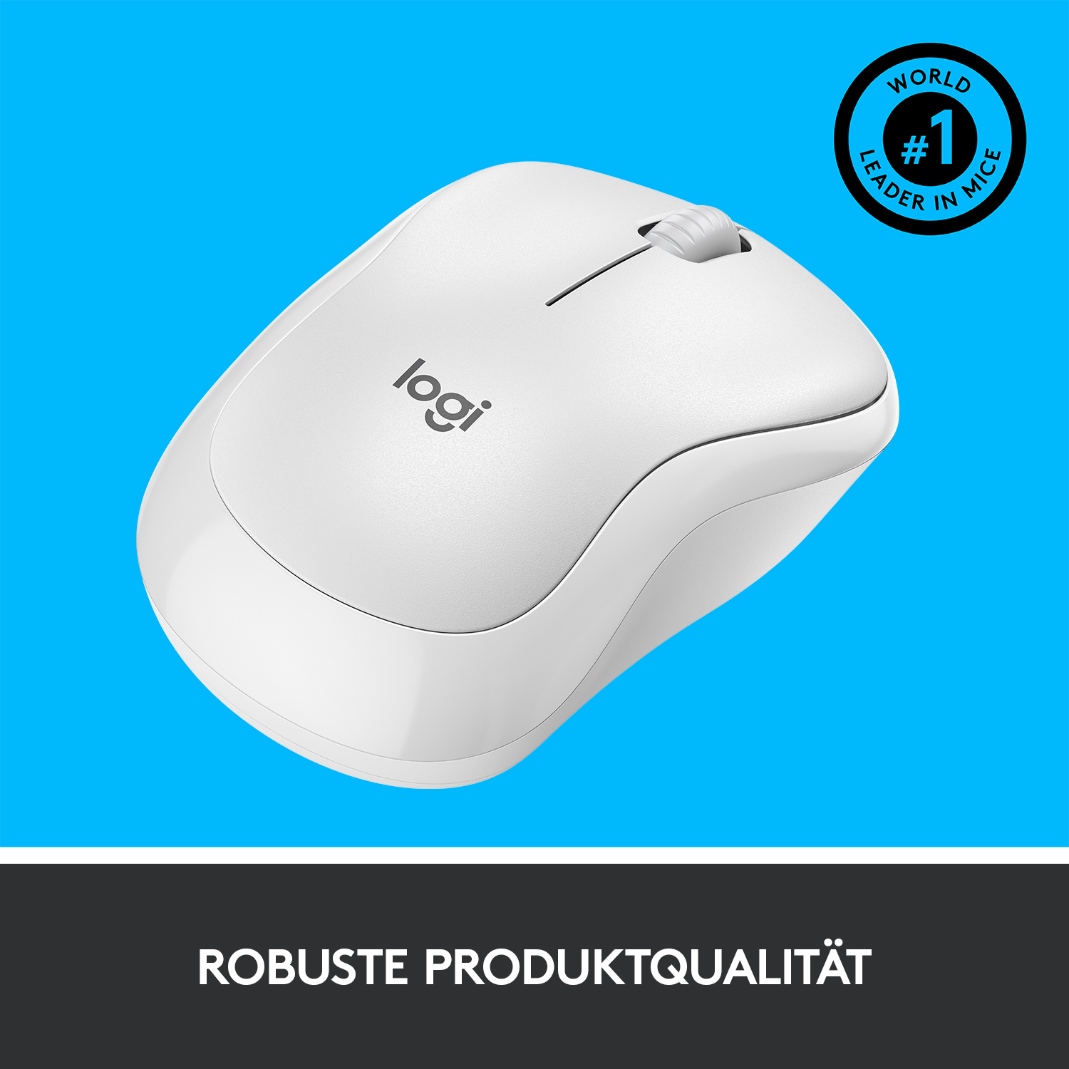 Logitech M220, Beidhändig, Optisch, RF Wireless, 1000 DPI, Weiß