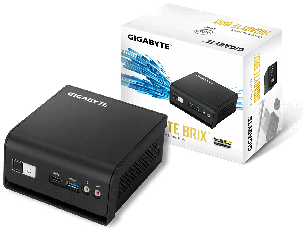 GIGABYTE BRIX GB-BLPD-5005R, Pentium Silver J5005, 1x DDR4 SO-DIMM, 1x PCIe, ohne BS