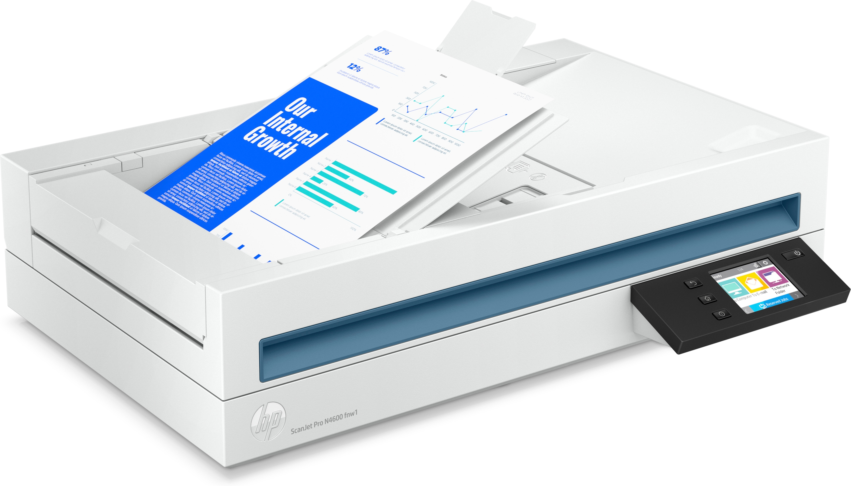 HP Scanjet Pro N4600 fnw1 - Dokumentenscanner - Kontaktbildsensor (CIS)