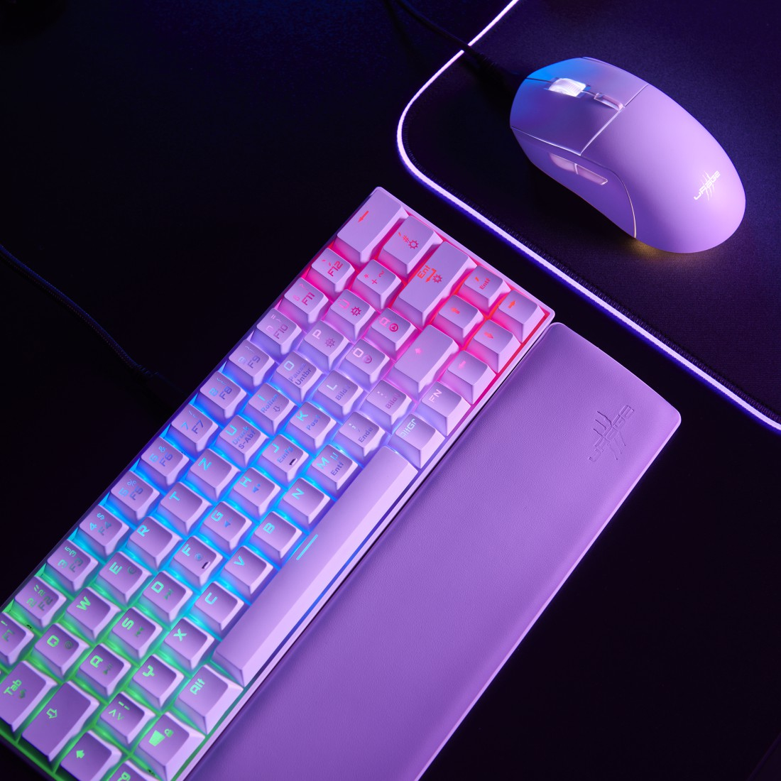Hama Exodus 760, Kabelgebunden, USB, Mechanischer Switch, QWERTZ, RGB-LED, Weiß