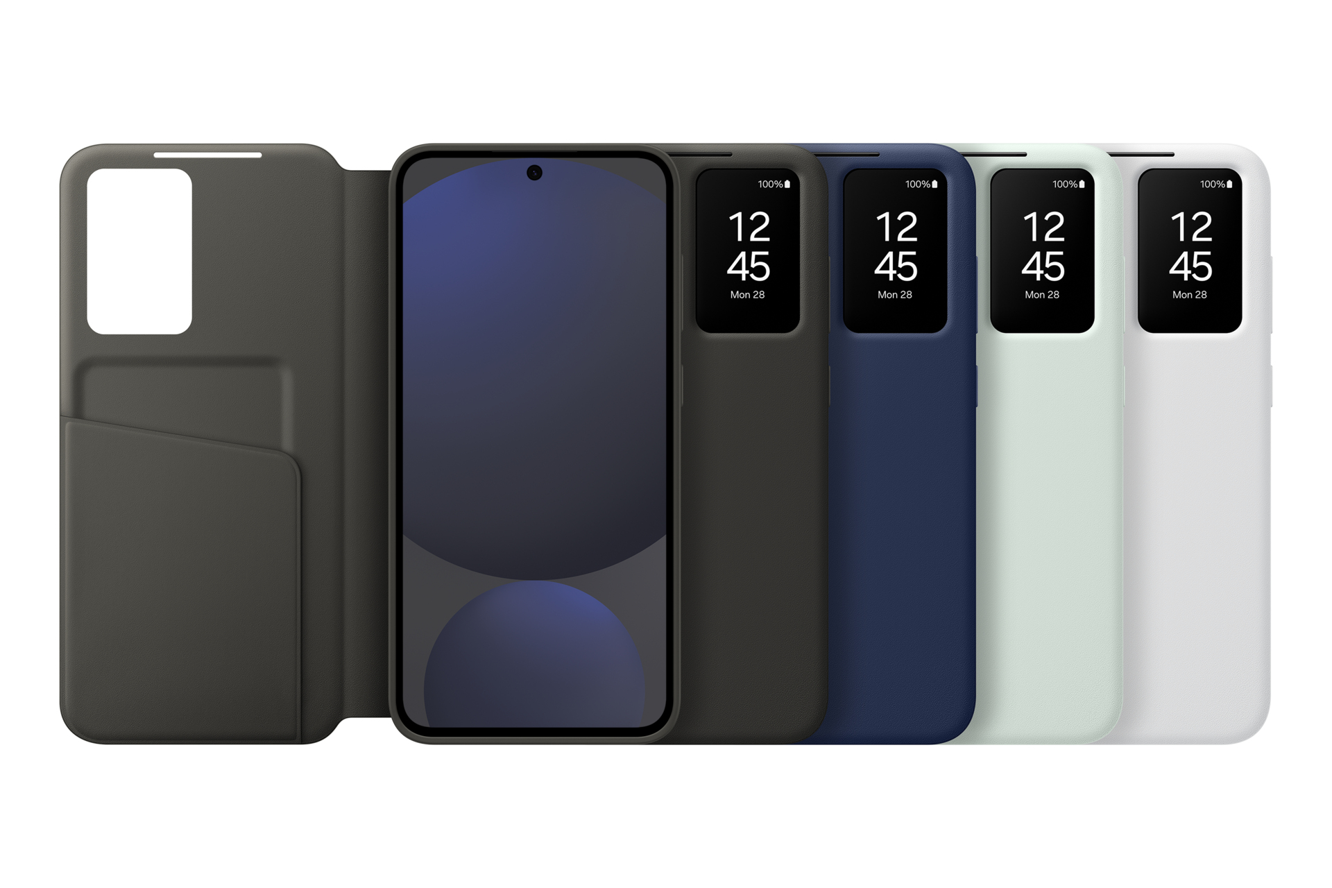 Samsung Smart View Wallet Case EF-ZS721 für das Galaxy S24 FE, Geldbörsenhülle, Samsung, Galaxy S24
