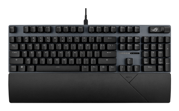 ASUS ROG Strix Scope II X, Volle Größe (100%), Kabelgebunden, USB, Mechanischer Switch, RGB-LED, Sch