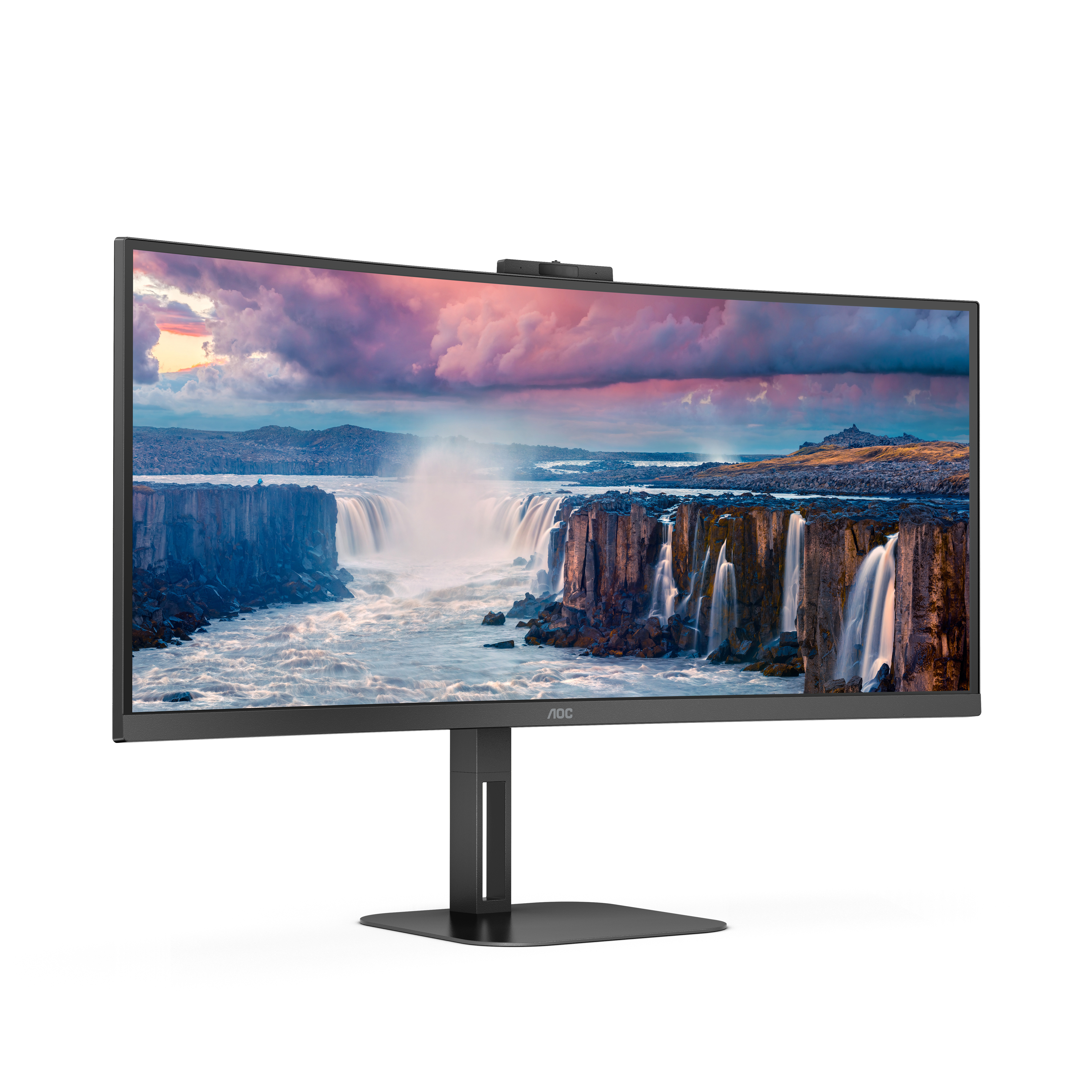 AOC Value-line CU34V5CW/BK - V5 series - LED-Monitor - gebogen - 86.4 cm (34")