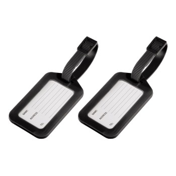 Hama Kofferanhänger für Tragetasche - Schwarz (Packung mit 2)