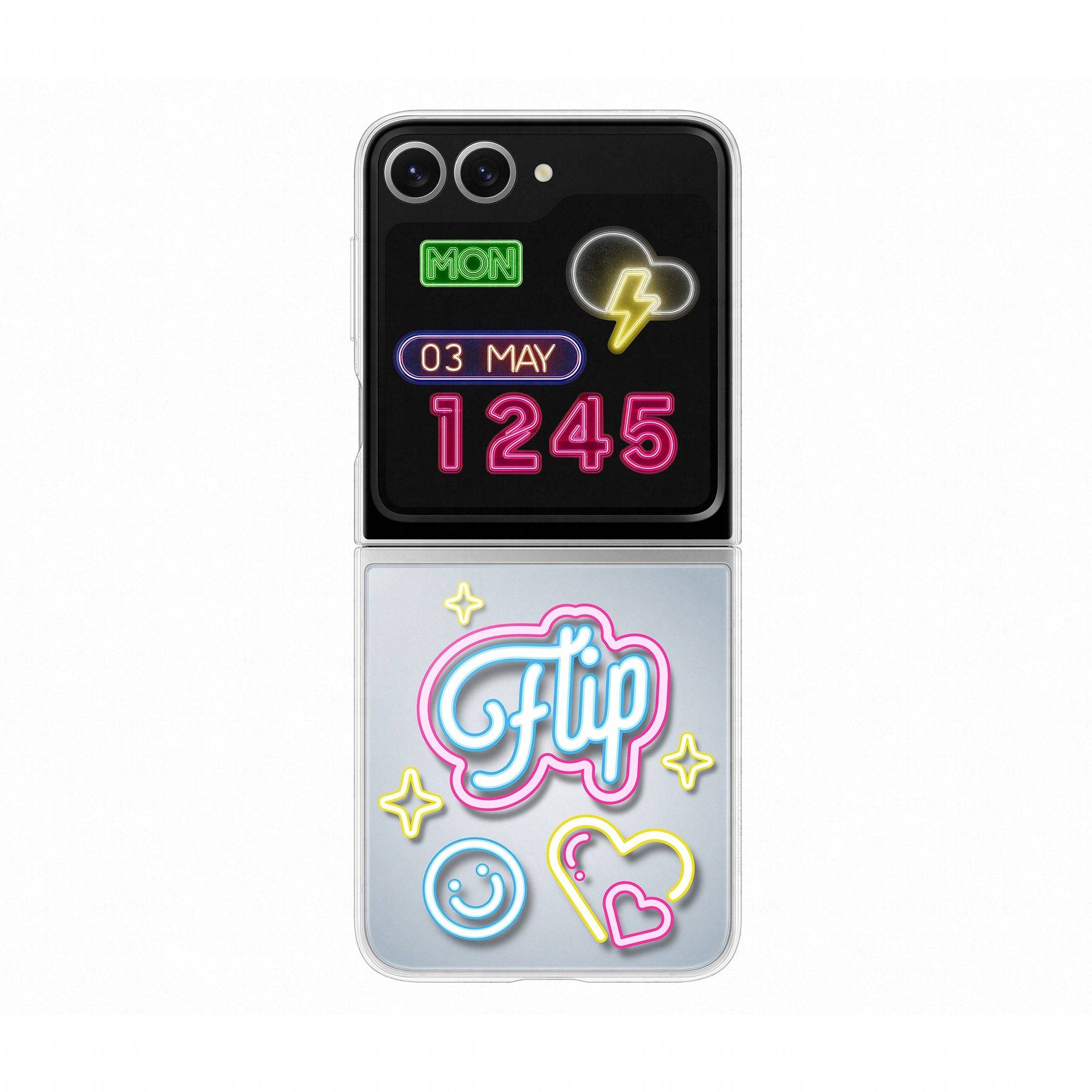 Samsung EF-ZF741CTEGWW, Cover, Samsung, Galaxy Z Flip6, 17 cm (6.7"), Transparent
