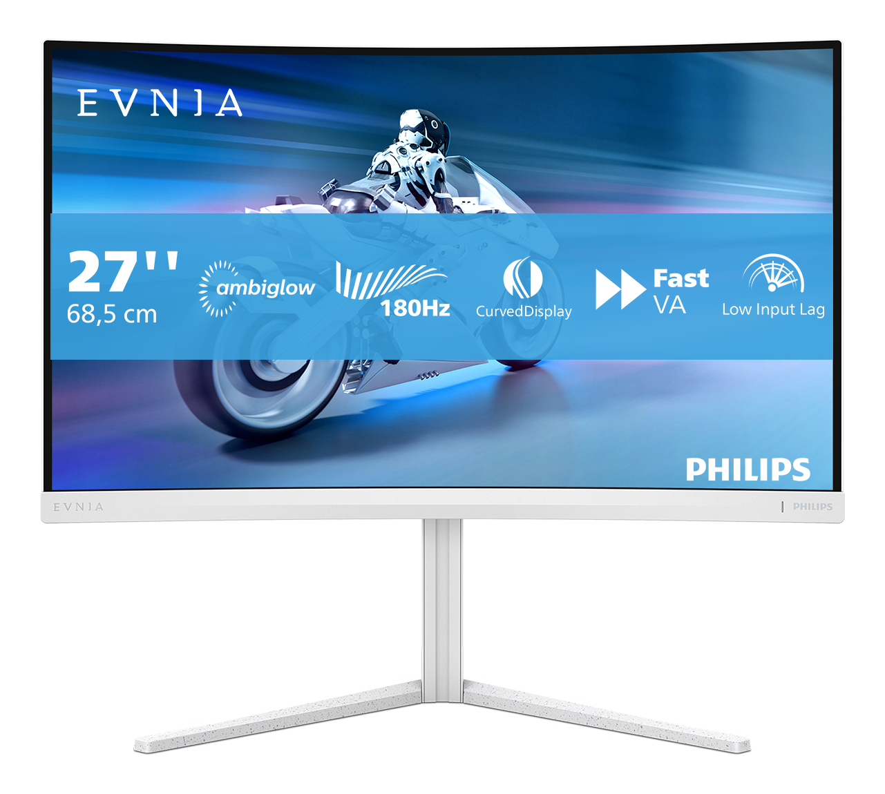 Philips Evnia 5000 Series 27M2C5201L Curved-Monitor 68.5cm (27") Full HD, VA, 1ms, HDMI, DP