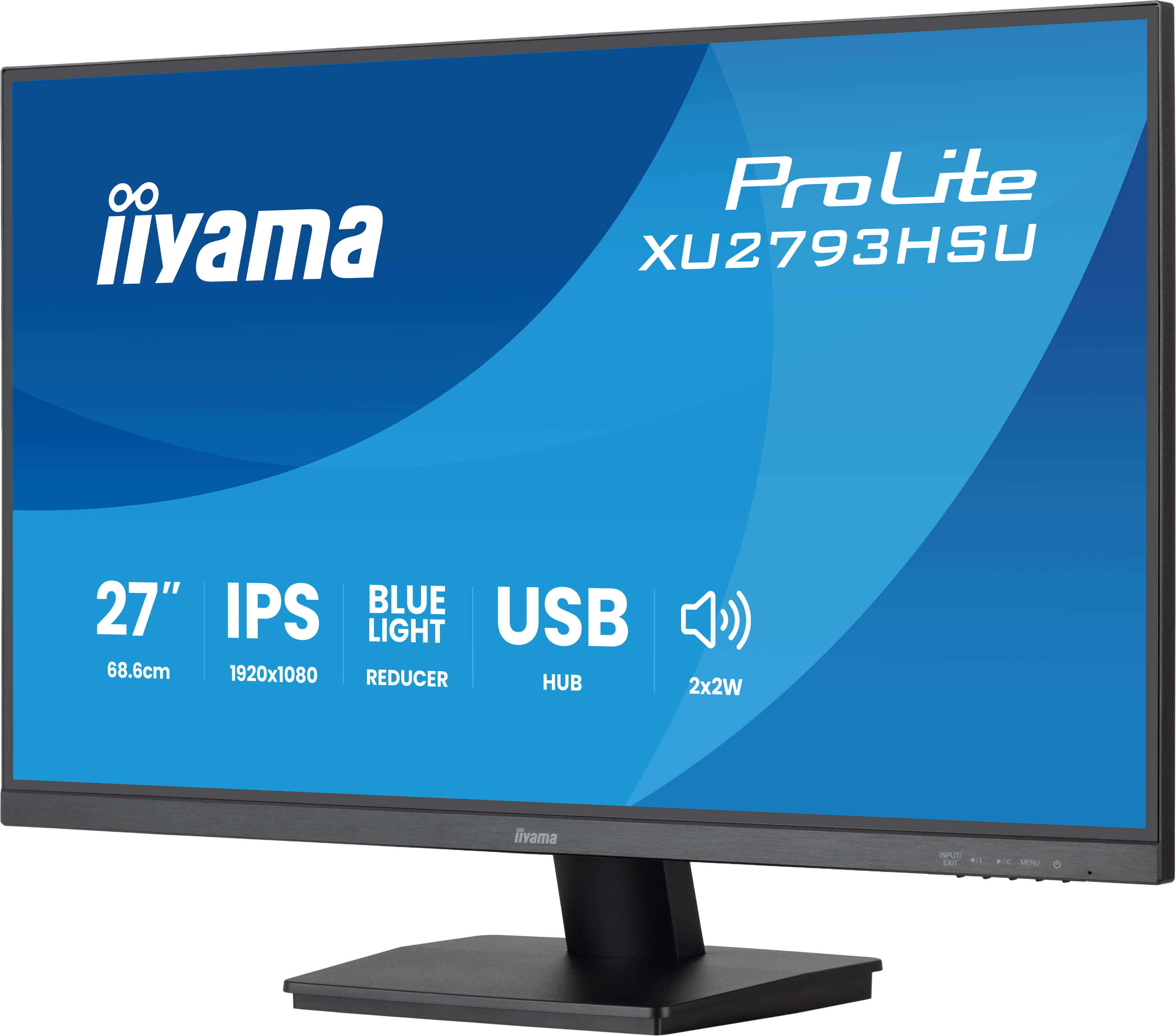 iiyama ProLite XU2793HSU-B7 Monitor 68.5cm (27") Full HD, IPS, 1ms, HDMI, Displayport