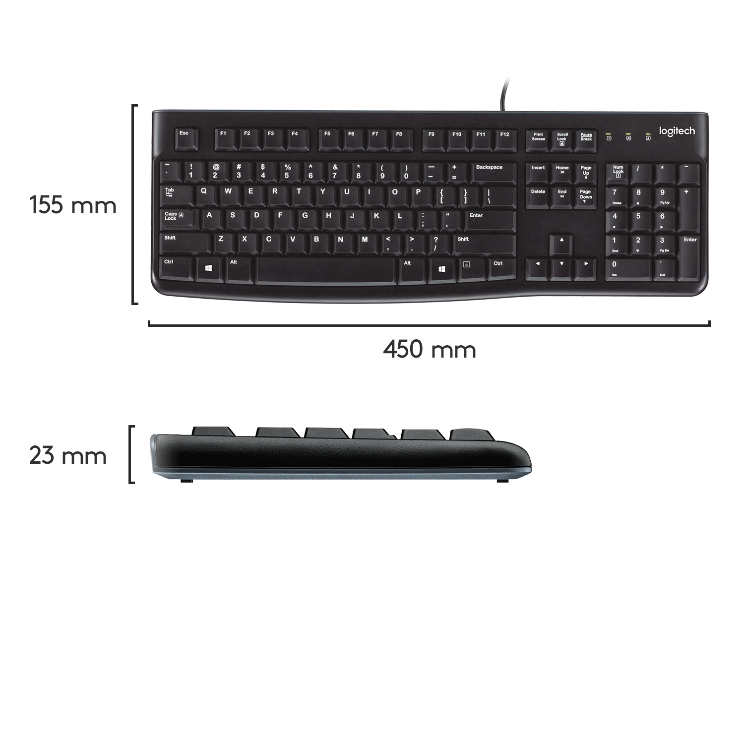 Logitech K120 - Tastatur - USB - Belgien