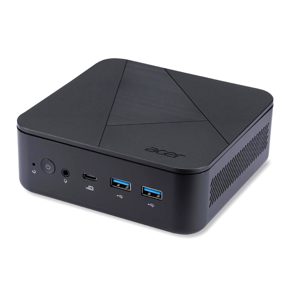 Acer Veriton NUC VN1502G-12N0U Barebone, Intel N100, 1x DDR4 SO-DIMM, 1x PCIe, Wi-Fi 6E