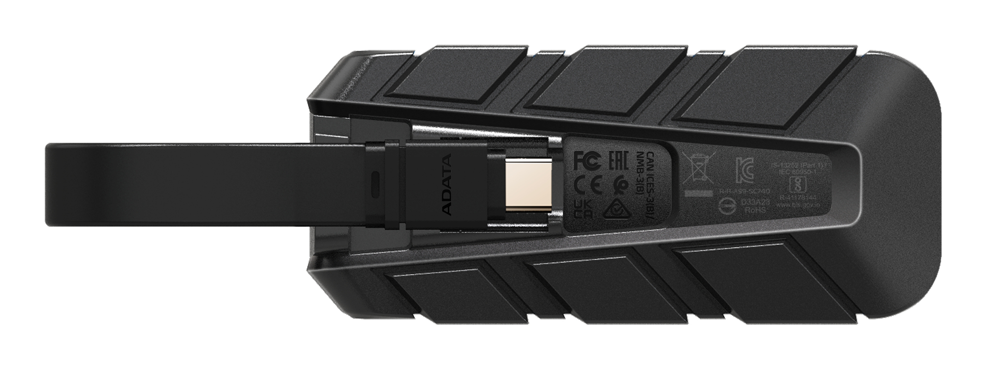 ADATA SC740 - SSD - 1 TB - extern (tragbar) - USB 3.2 Gen 2 (USB-C Steckverbinder)