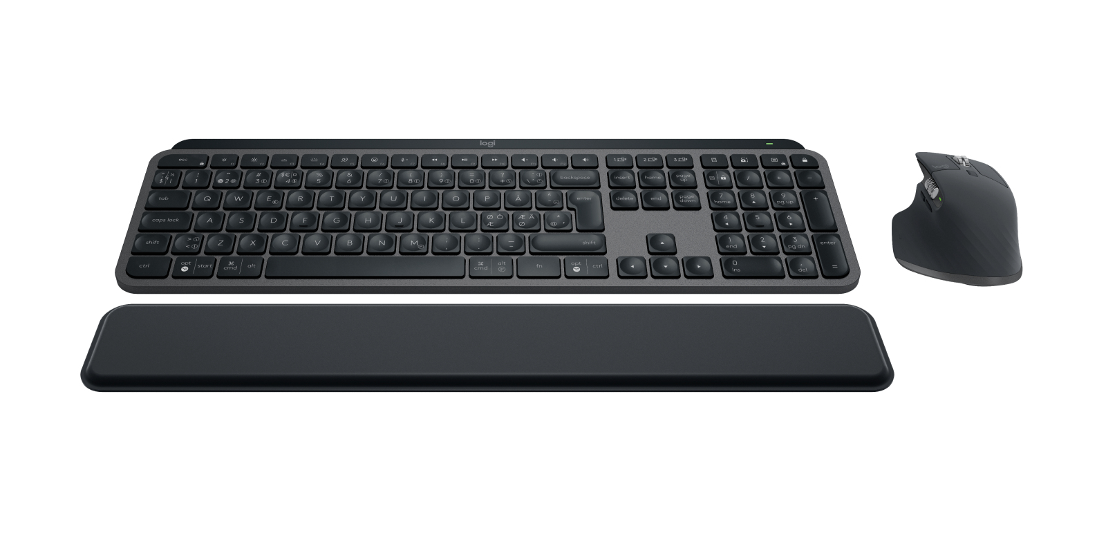 Logitech MX Keys S Combo - Tastatur-und-Maus-Set - hinterleuchtet - kabellos - Bluetooth LE - Nordis