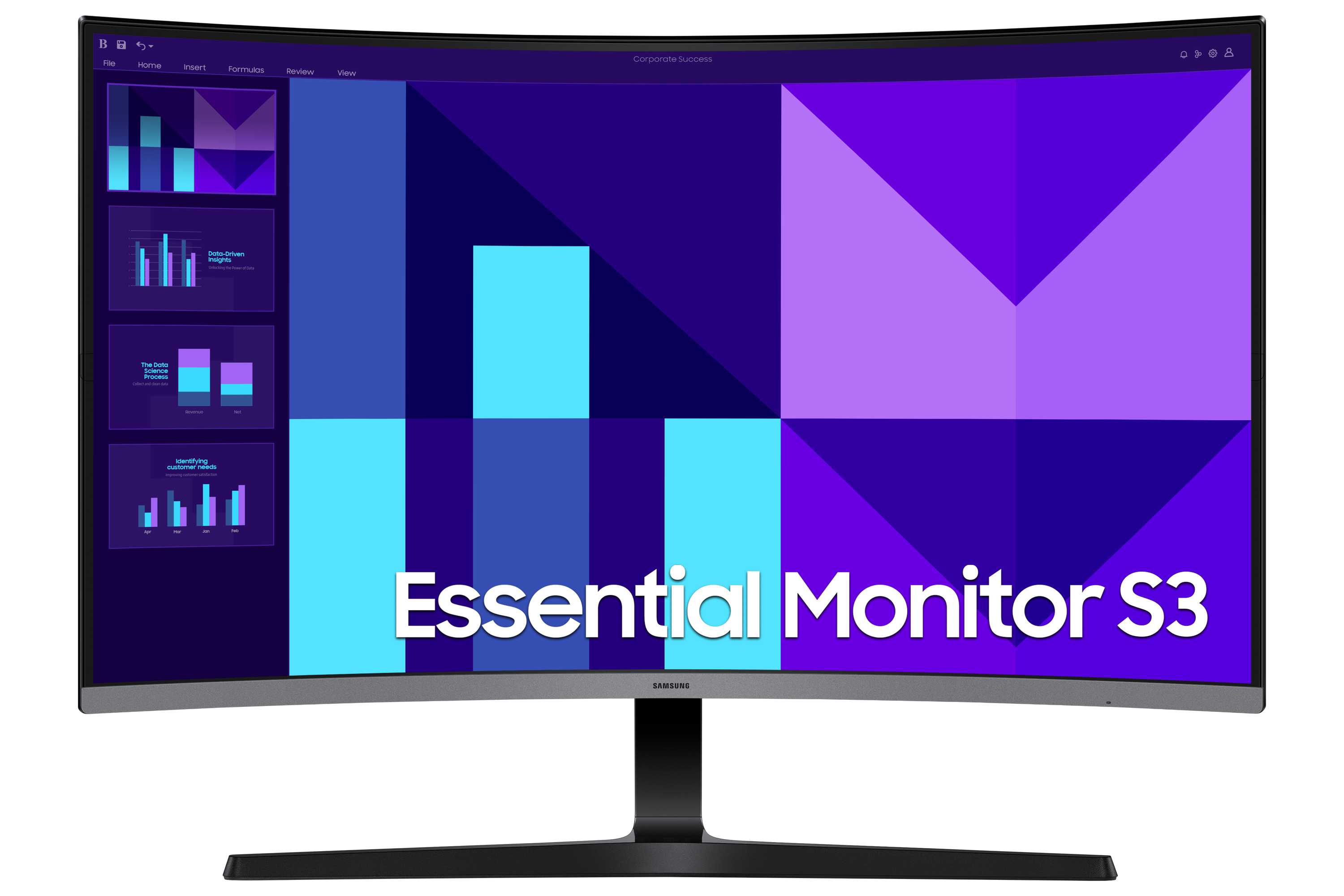 Samsung Essential S3 S32D390GAU - S39GD Series - LED-Monitor - gebogen - 81.3 cm (32")