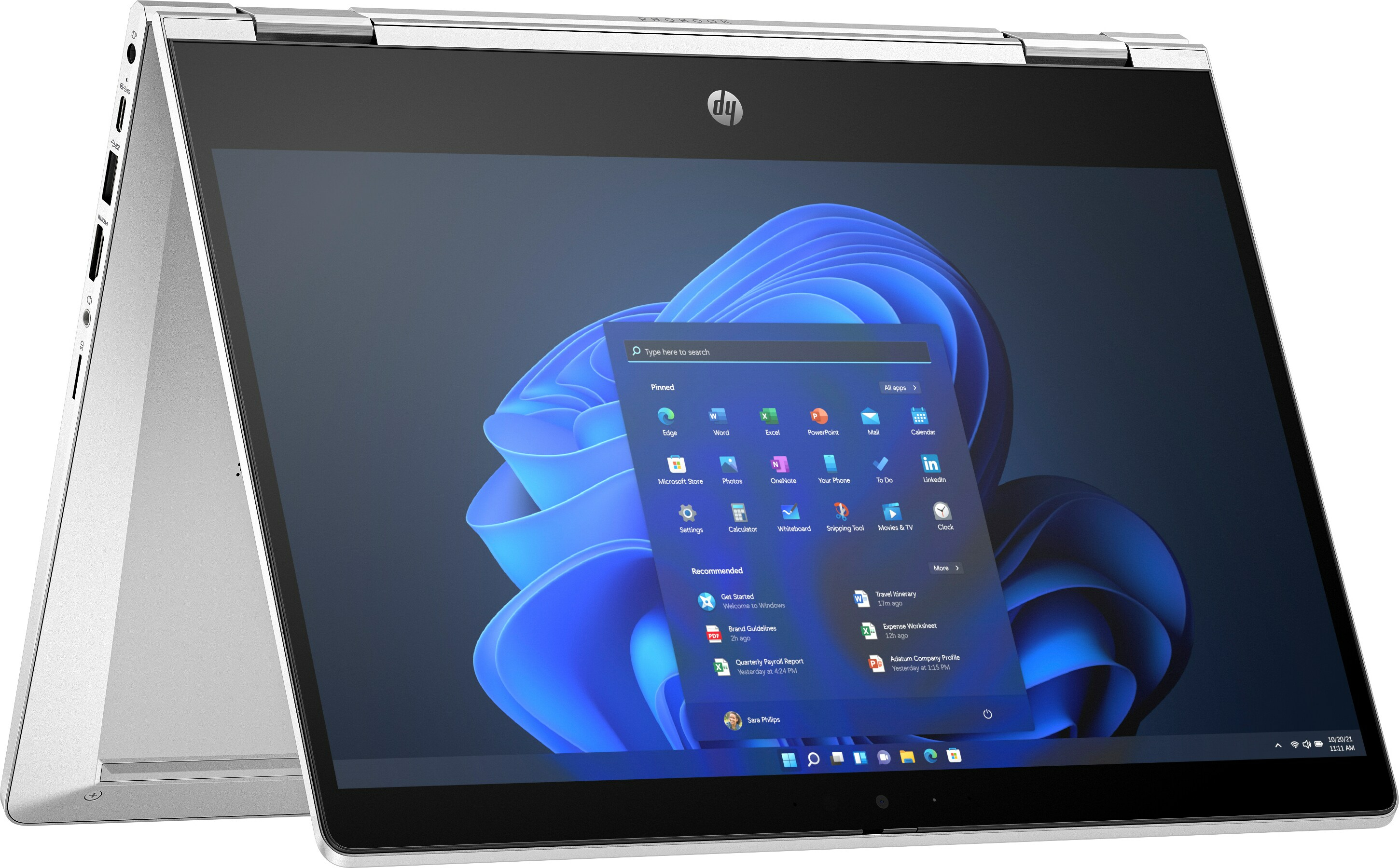 HP Pro x360 435 G10, AMD Ryzen? 5, 2 GHz, 33,8 cm (13.3"), 1920 x 1080 Pixel, 16 GB, 256 GB