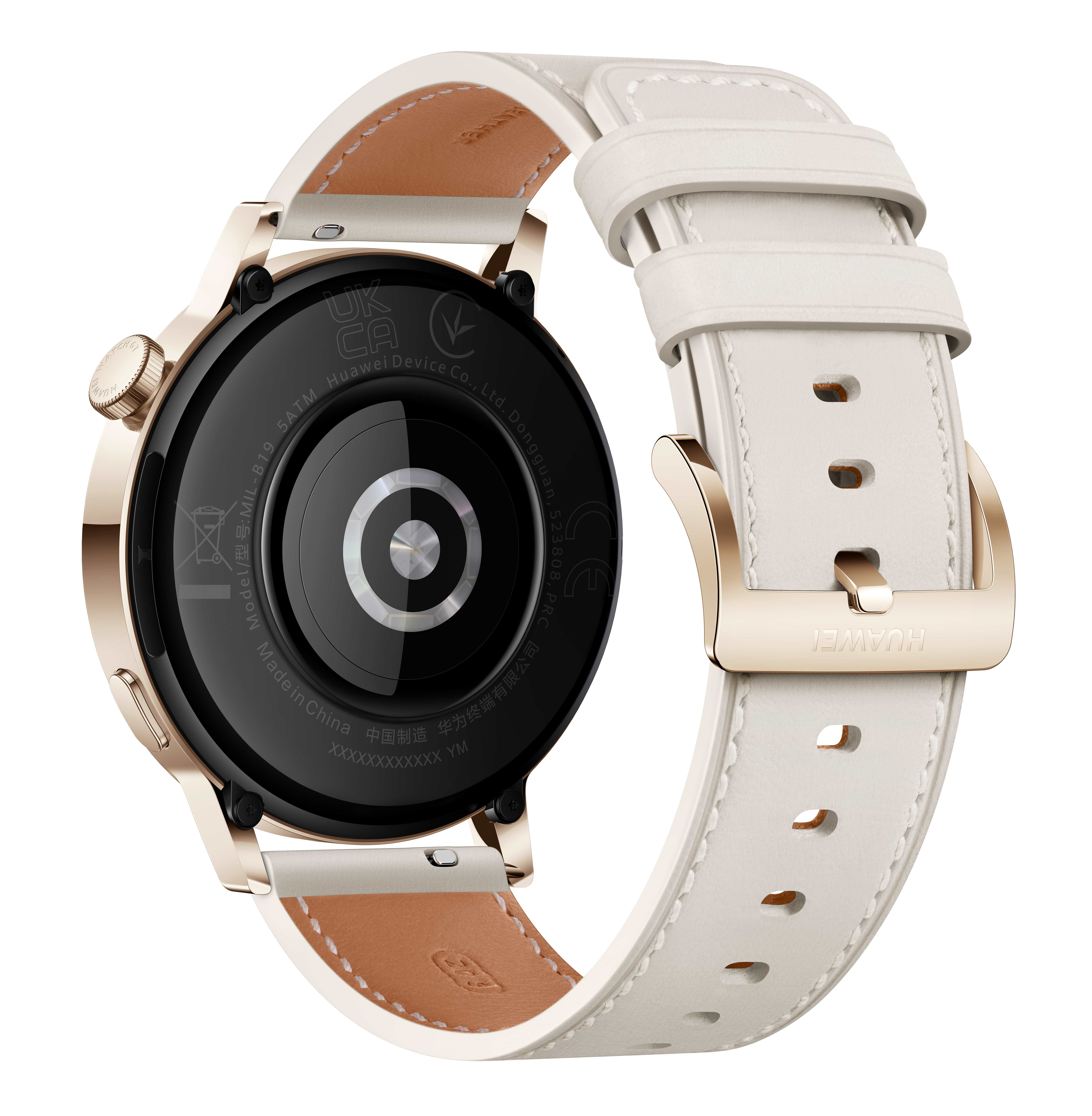Huawei Watch GT 3 Elegant 42mm Light Gold White Leather
