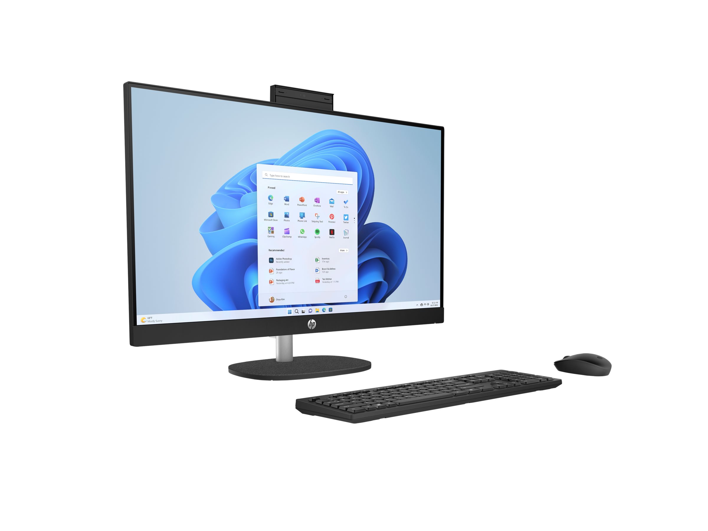 HP 27-cr0471ng - All-in-One (Komplettlösung) - Ryzen 7 7730U - RAM 16 GB - SSD 512 GB - NVMe - Radeo