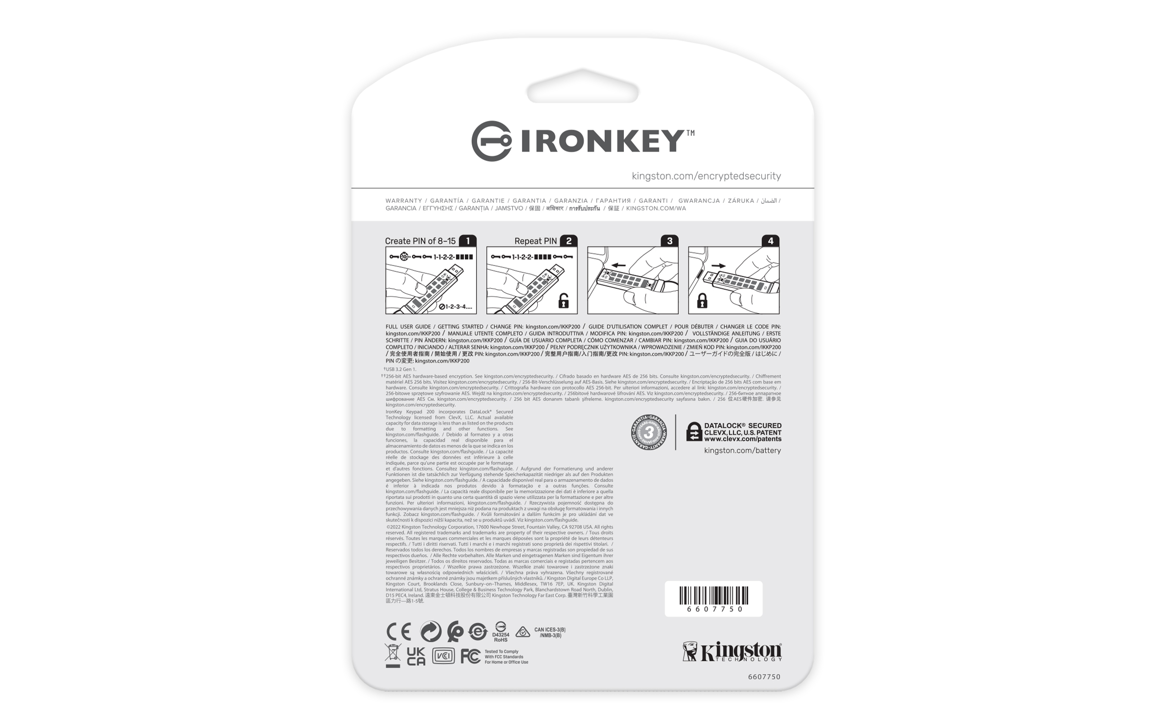Kingston IronKey Keypad 200 - USB-Flash-Laufwerk