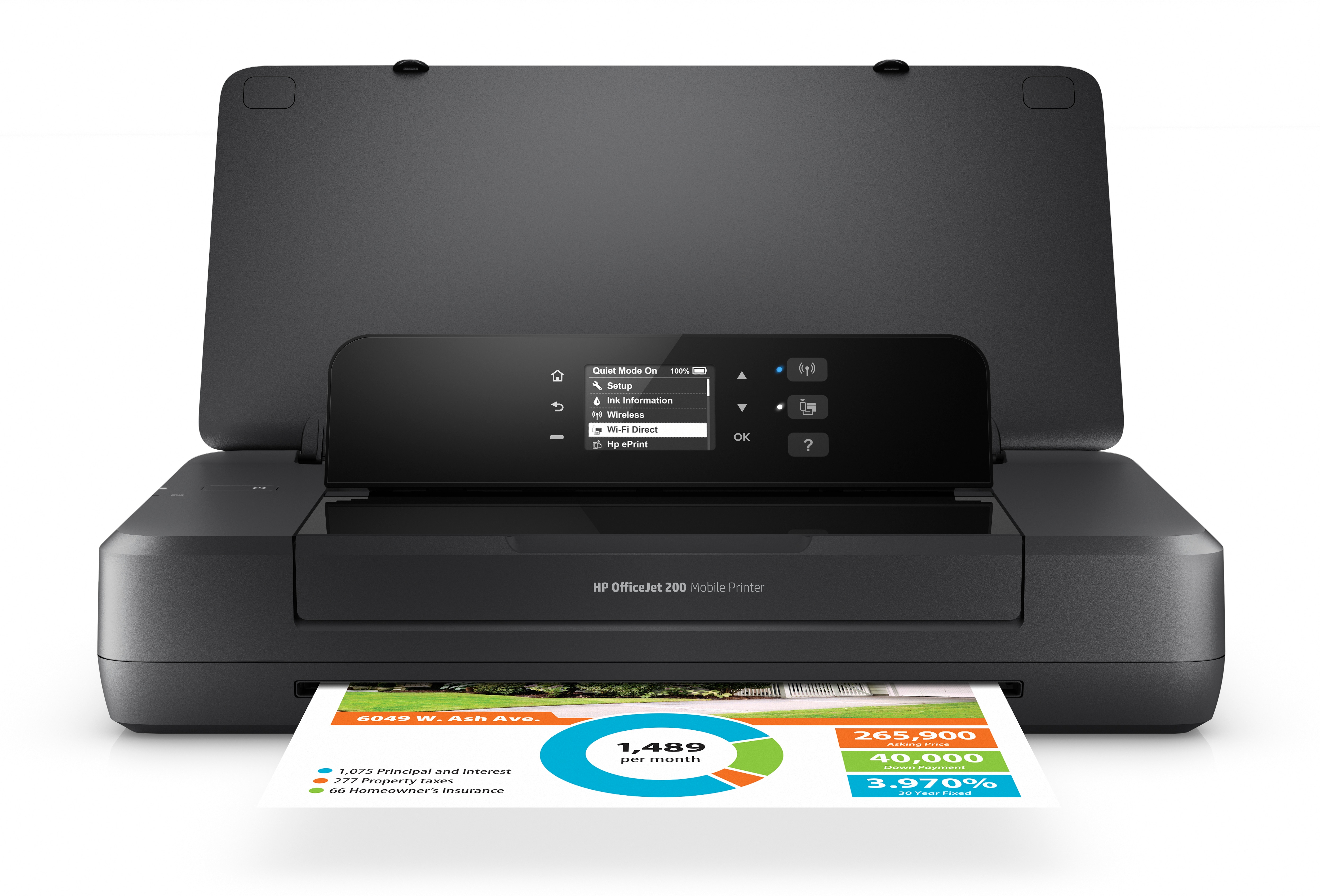 HP Officejet 200 Mobile Printer - Drucker - Farbe - Tintenstrahl - A4/Legal - 1200 x 1200 dpi - bis 