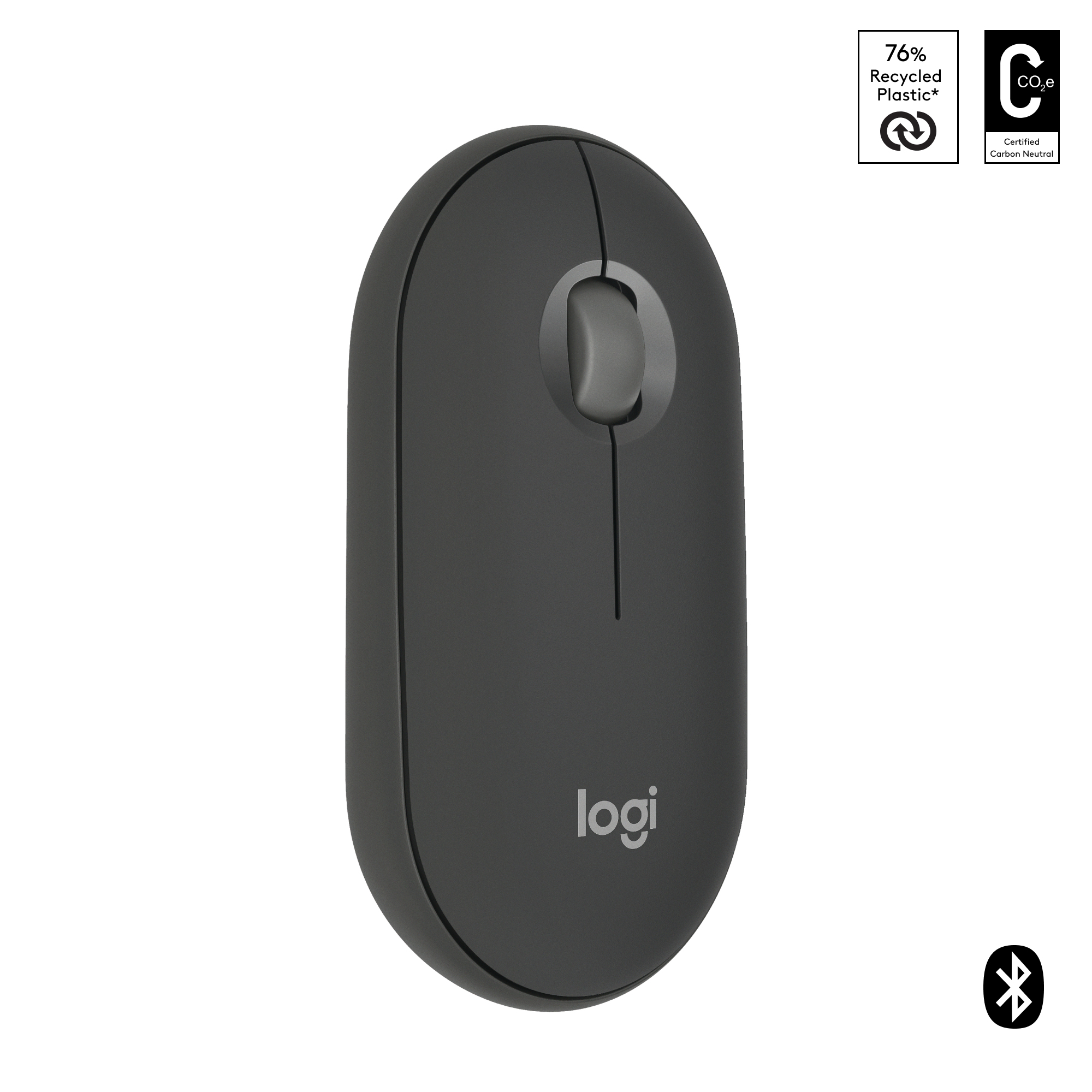 Logitech Pebble Mouse 2 M350s - Maus - optisch