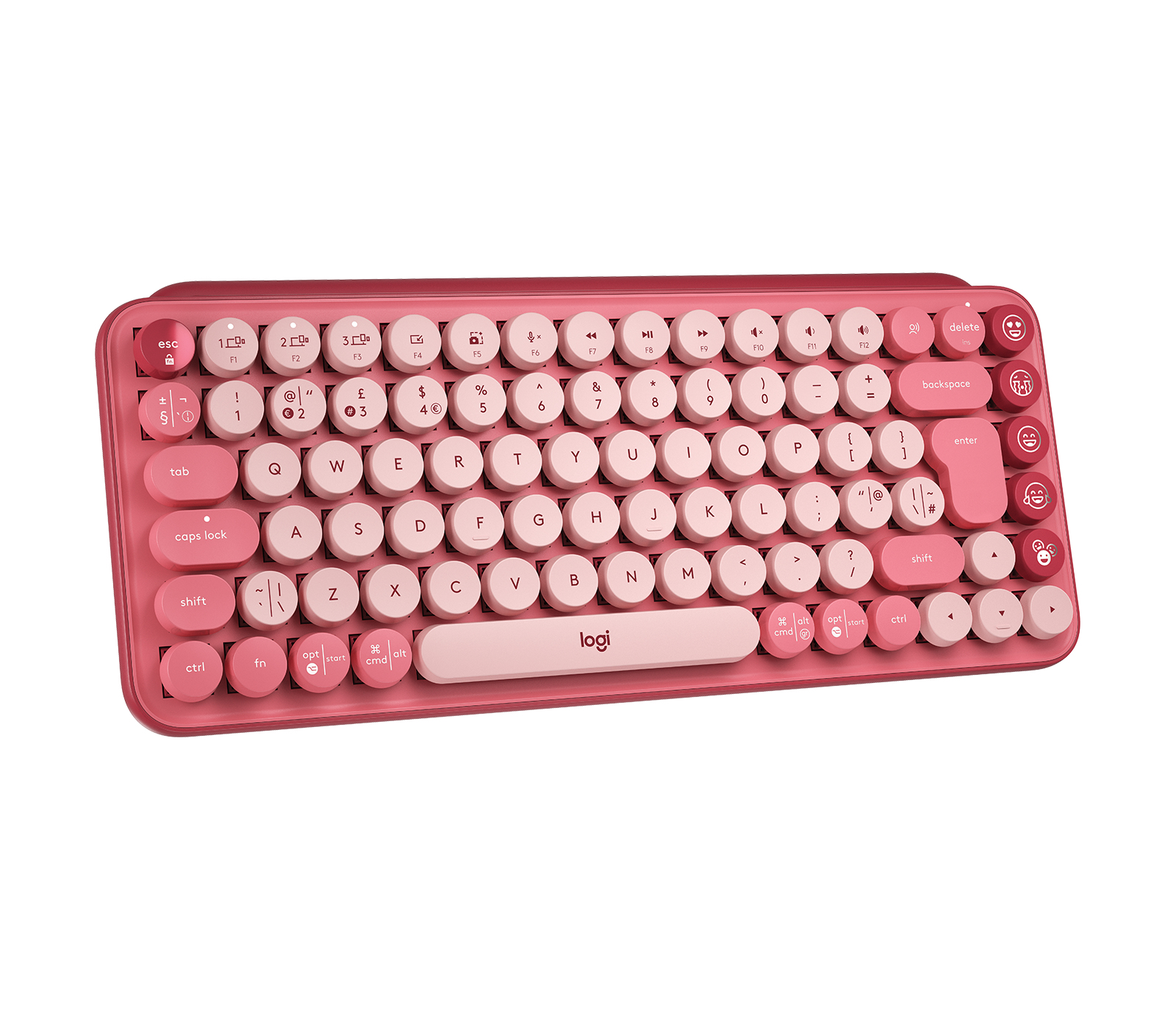 Logitech POP Keys - Tastatur - kabellos - USB, Bluetooth LE, Bluetooth 5.1
