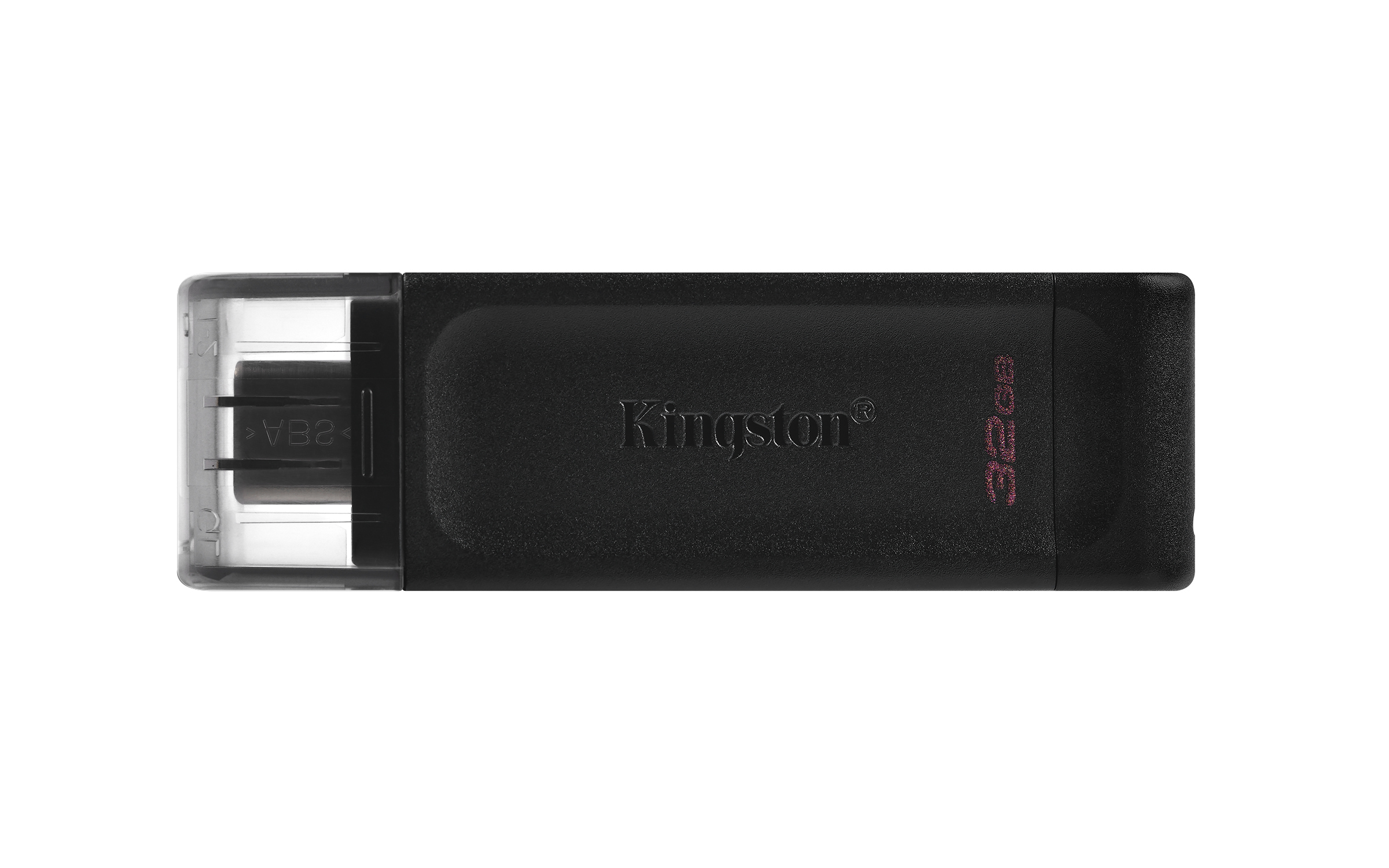 Kingston DataTraveler 70, 32 GB, USB Typ-C, 3.2 Gen 1 (3.1 Gen 1), Kappe, 7 g, Schwarz