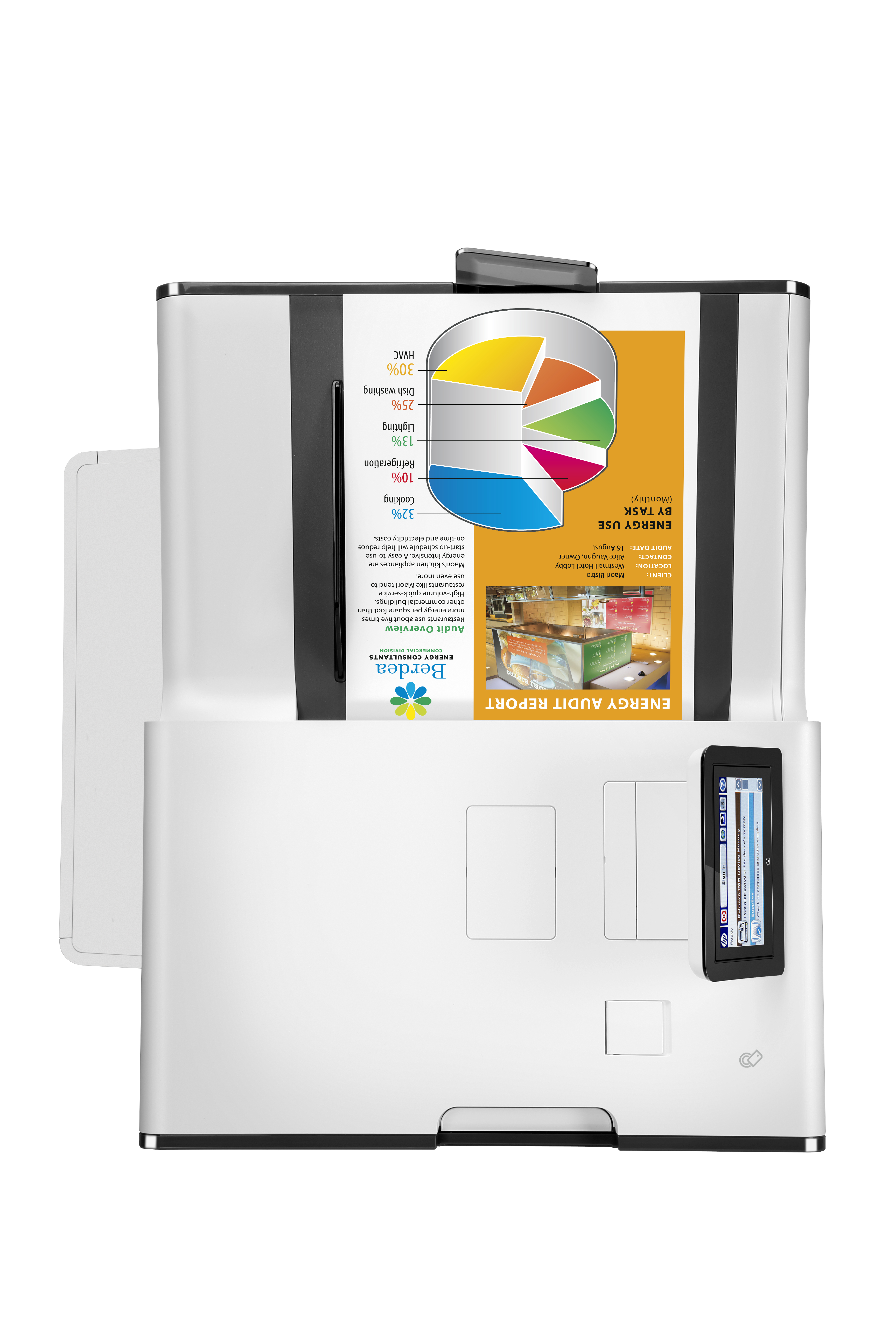 HP PageWide Enterprise Color 556xh, Farbe, 2400 x 1200 DPI, 4, A4, 80000 Seiten pro Monat, 50 Seiten