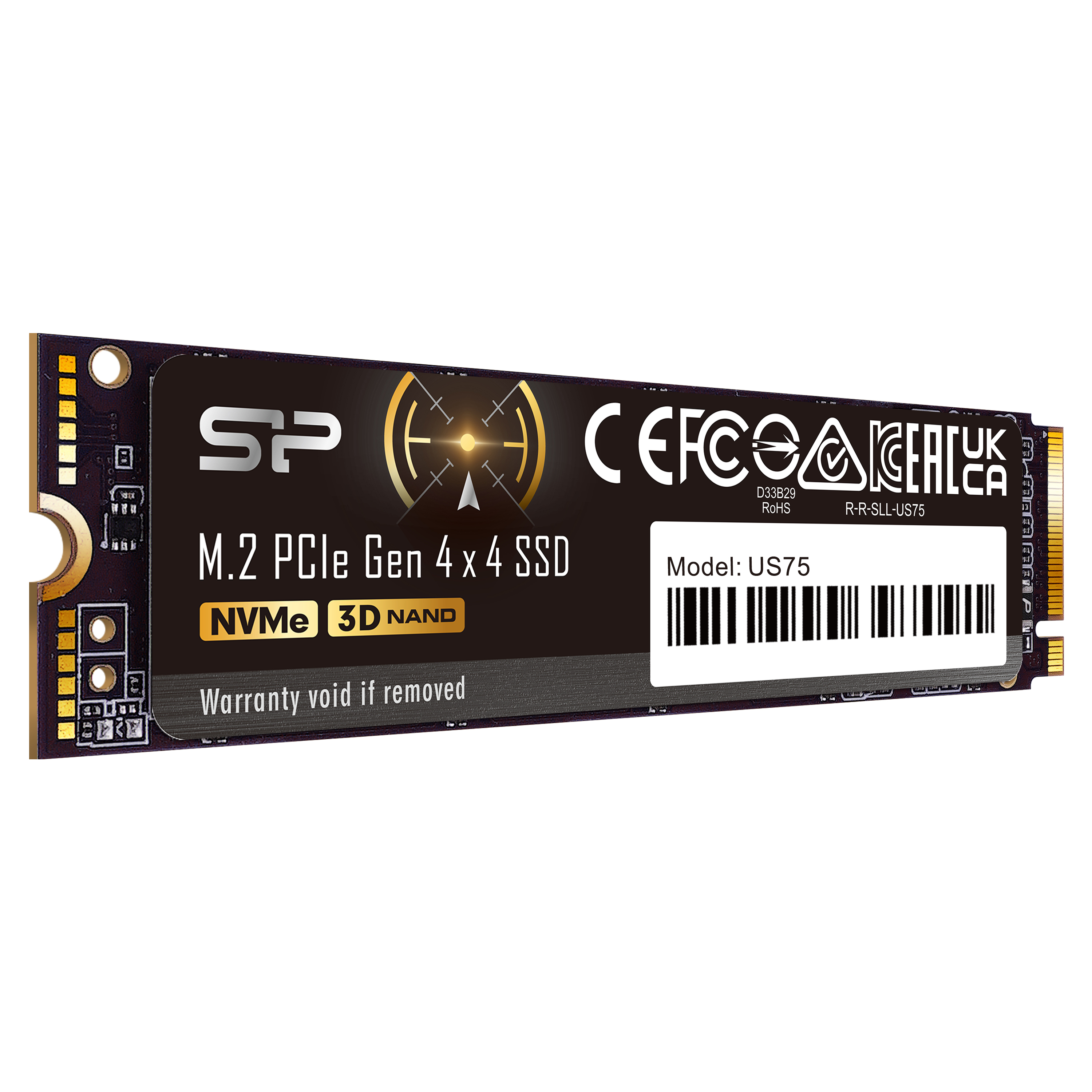 Silicon Power US75 - SSD - 4 TB - intern - M.2 2280 - PCIe 4.0 x4 (NVMe)