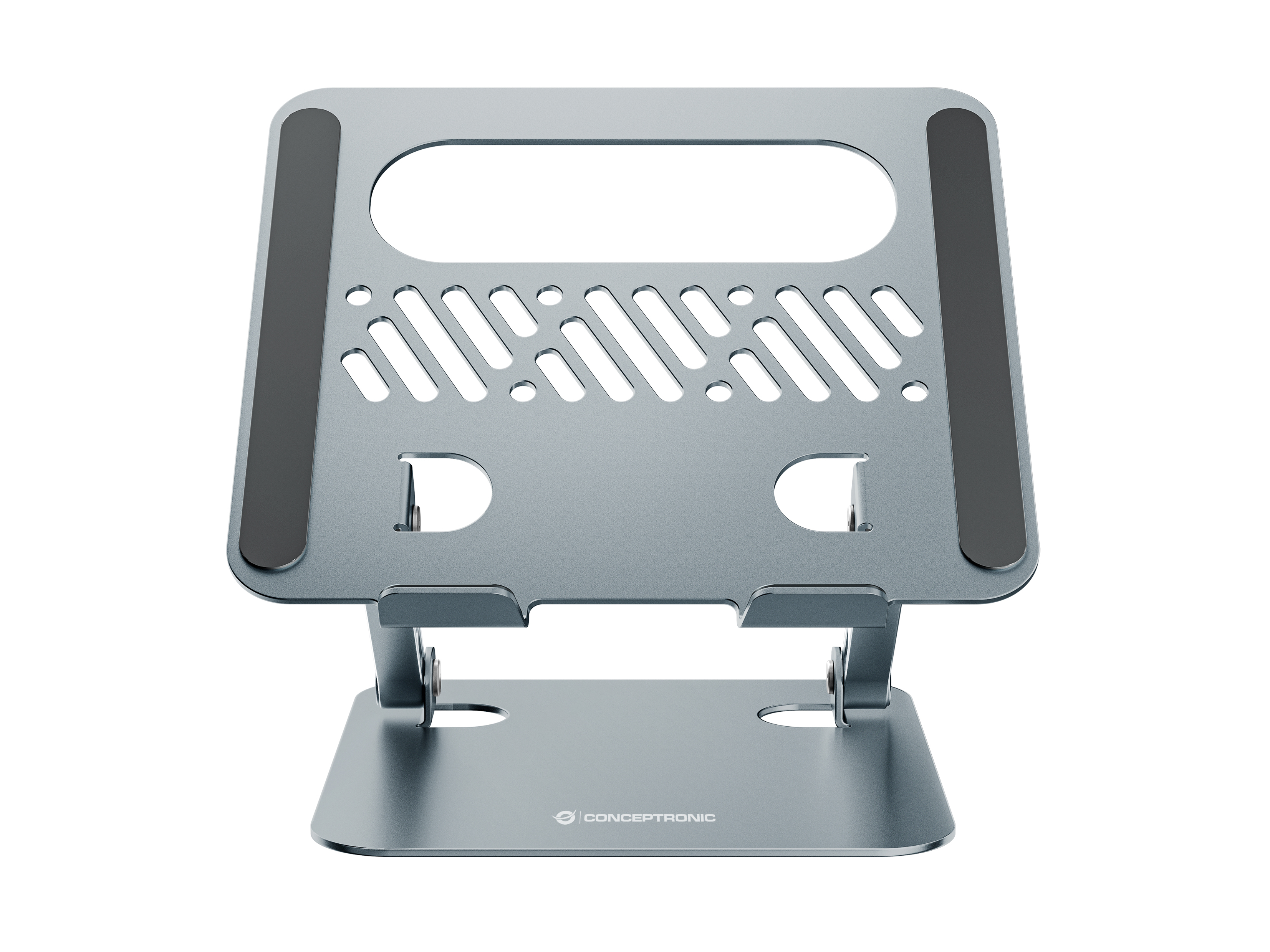 Conceptronic THANA10G Faltbarer Laptopständer, höhenverstellbar, Laptop-Ständer, Grau, Aluminium, 43