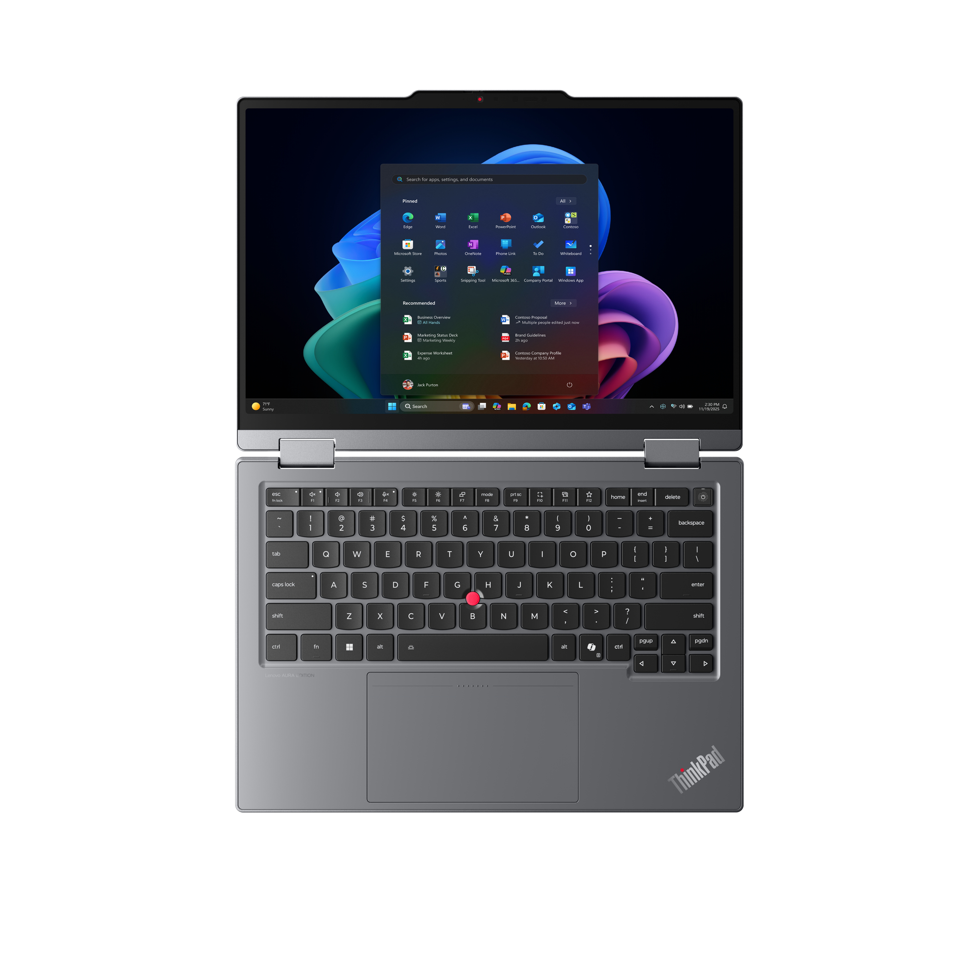 Lenovo ThinkPad X1 2-in-1 G11 Aura Edt., 14"WUXGA Touch, Core Ultra 7 355, 32GB, 1TB, 4G/LTE, W11P