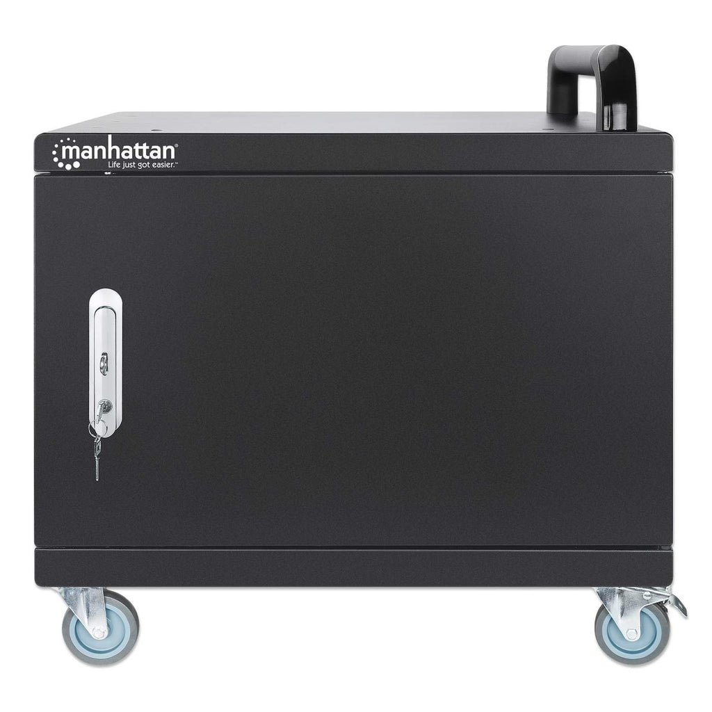 Manhattan 180351, Schrank zur Verwaltung tragbarer Geräte, Schwarz, Wand, 3 cm, 34 cm, 25 cm
