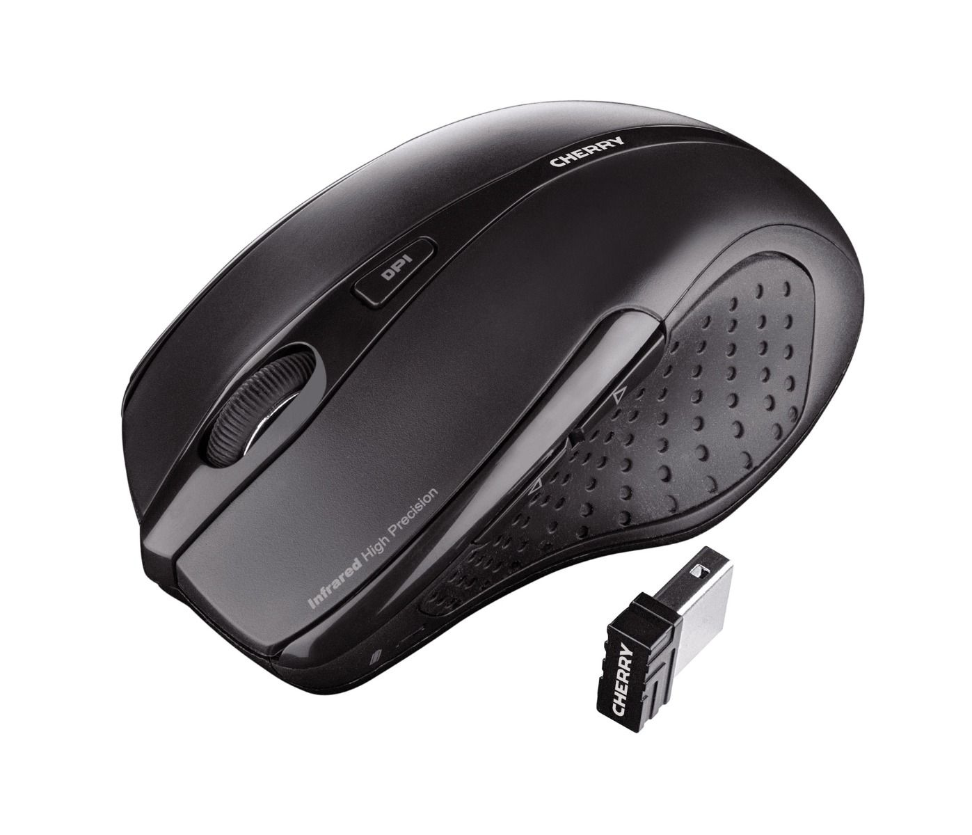 Cherry DW 5100, Volle Größe (100%), Kabellos, RF Wireless, AZERTY, Schwarz, Maus enthalten