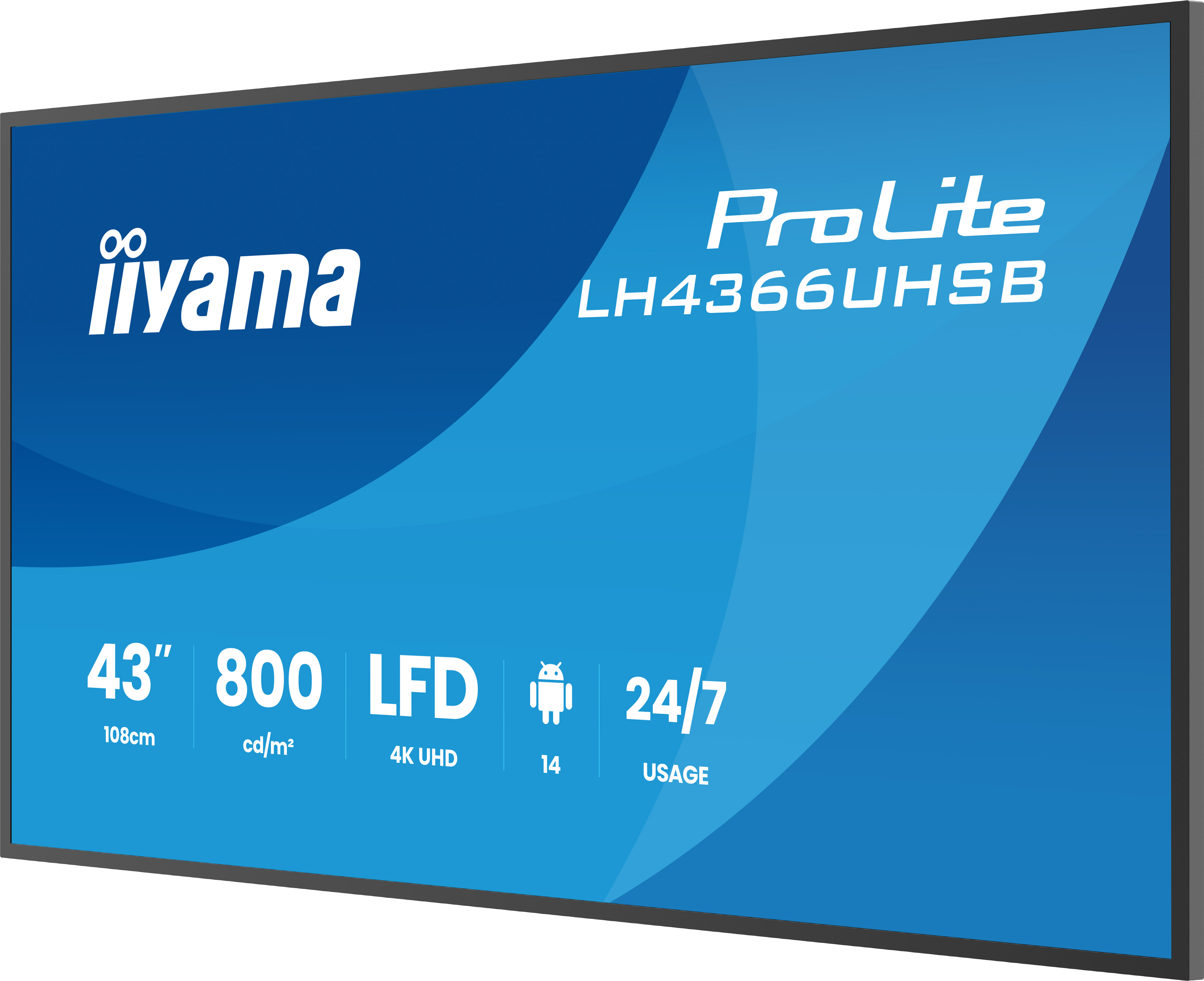 Iiyama ProLite LH4366UHSB-B1AG - 108 cm (42.5")